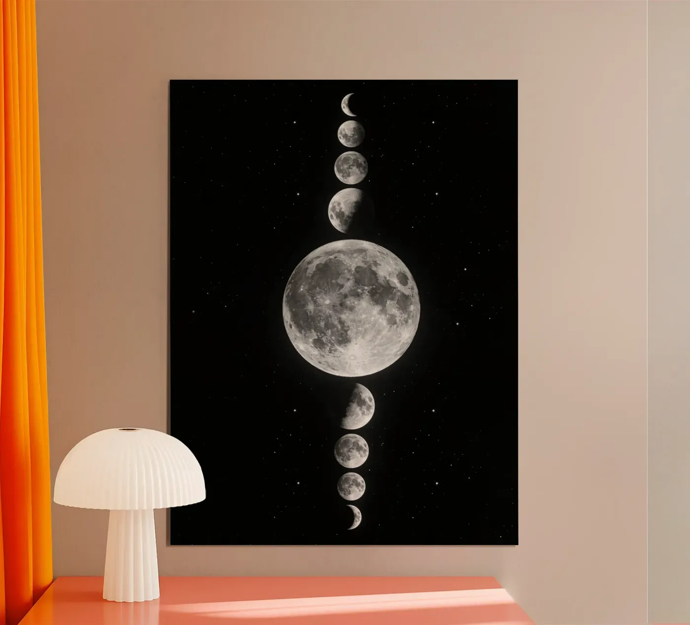 Ciclo verticale delle fasi lunari poster da 🎁 NOBELART