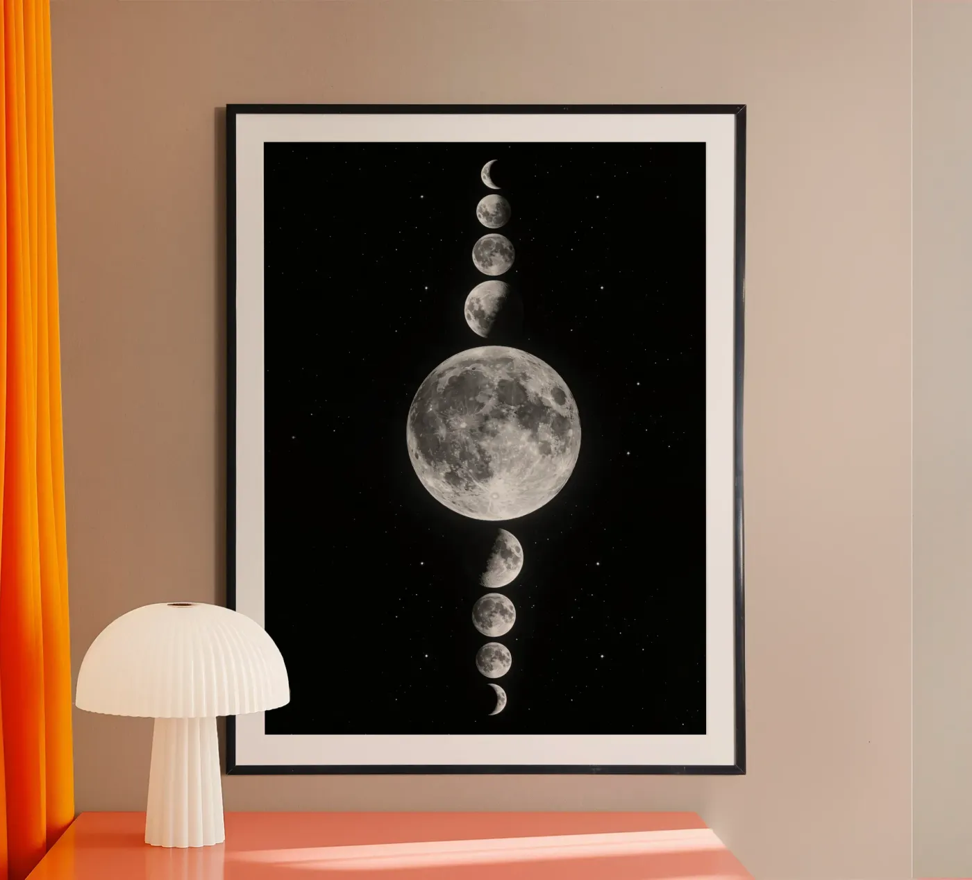 Ciclo verticale delle fasi lunari poster da 🎁 NOBELART