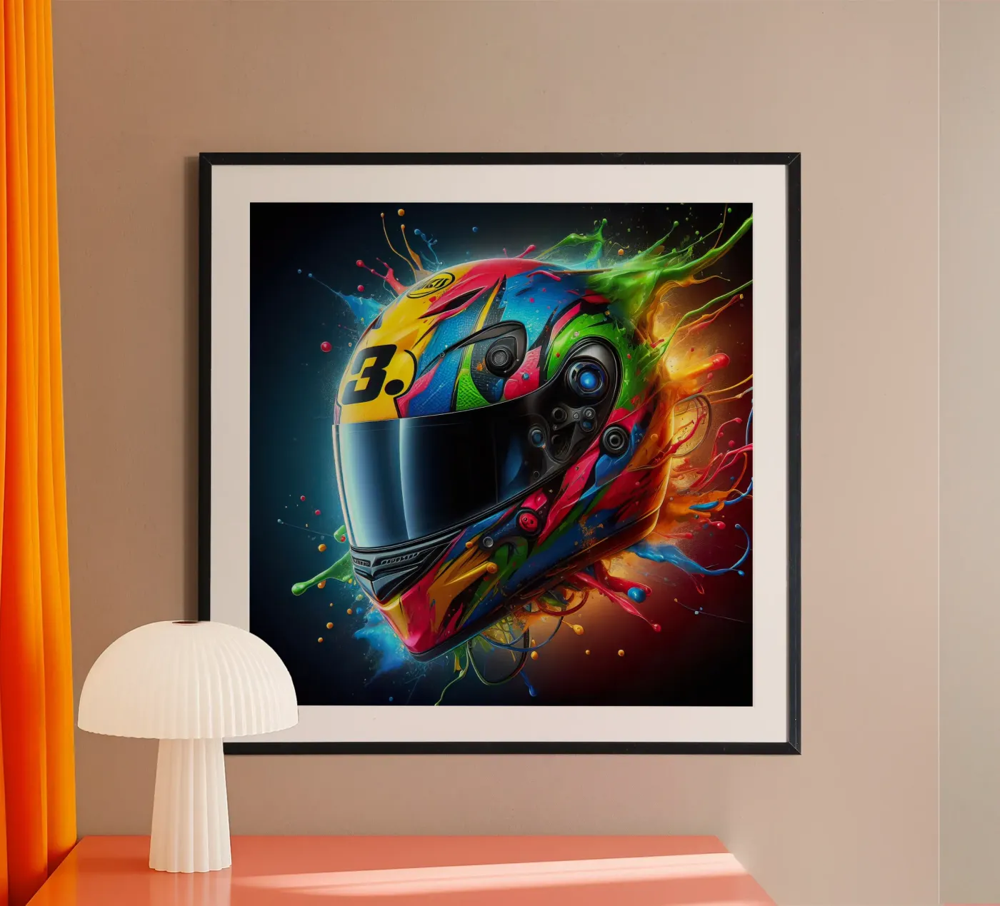 Helmet poster van 🎁 NOBELART