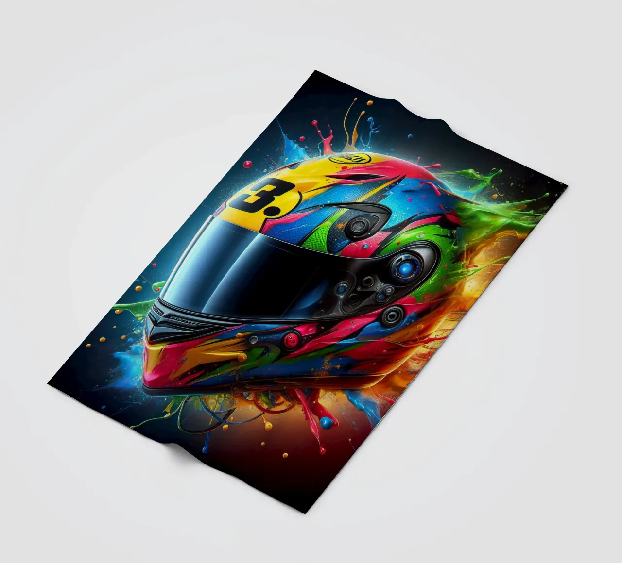 Helmet Fleecedecke von 🎁 NOBELART