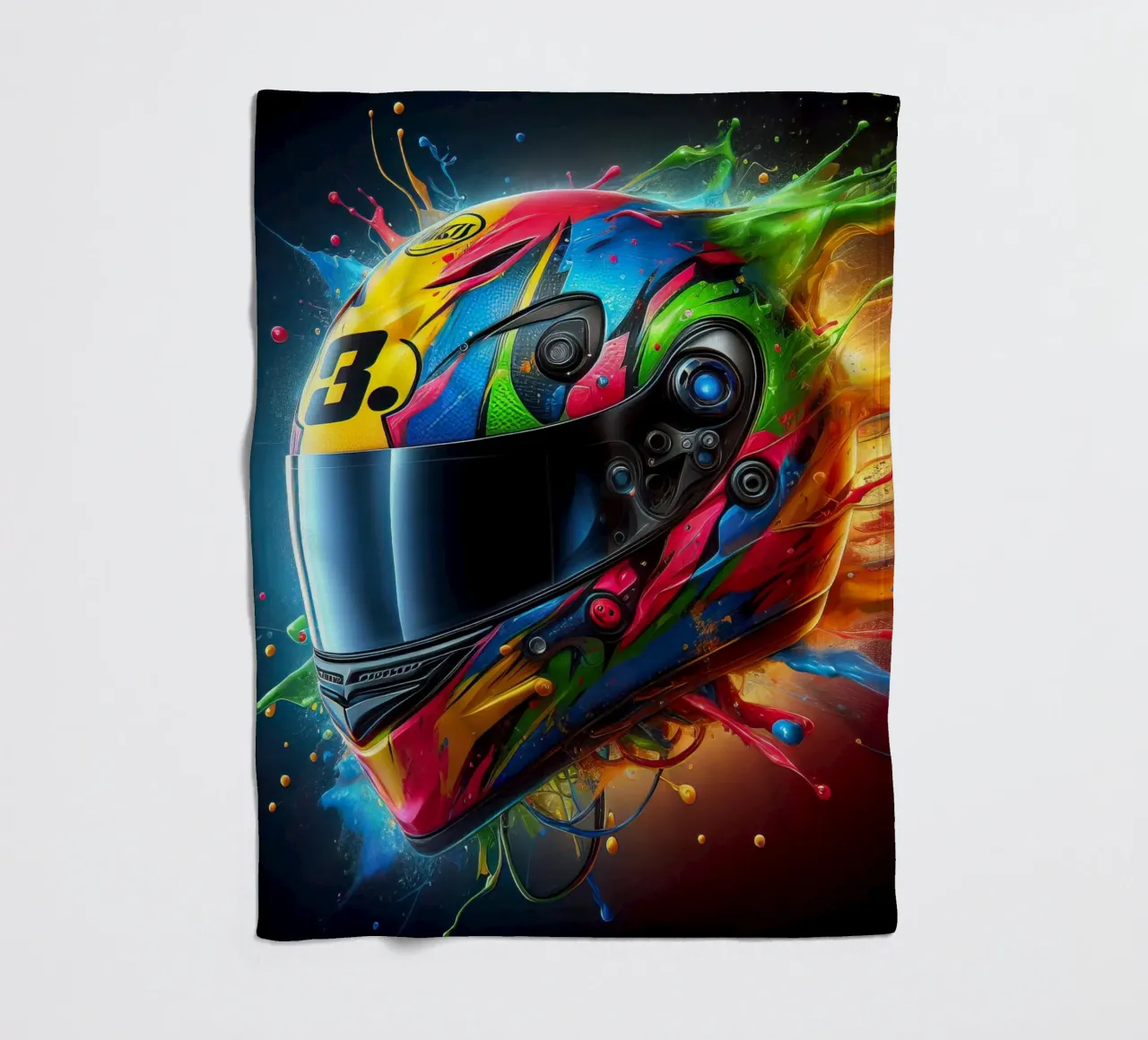 Helmet Fleecedecke von 🎁 NOBELART