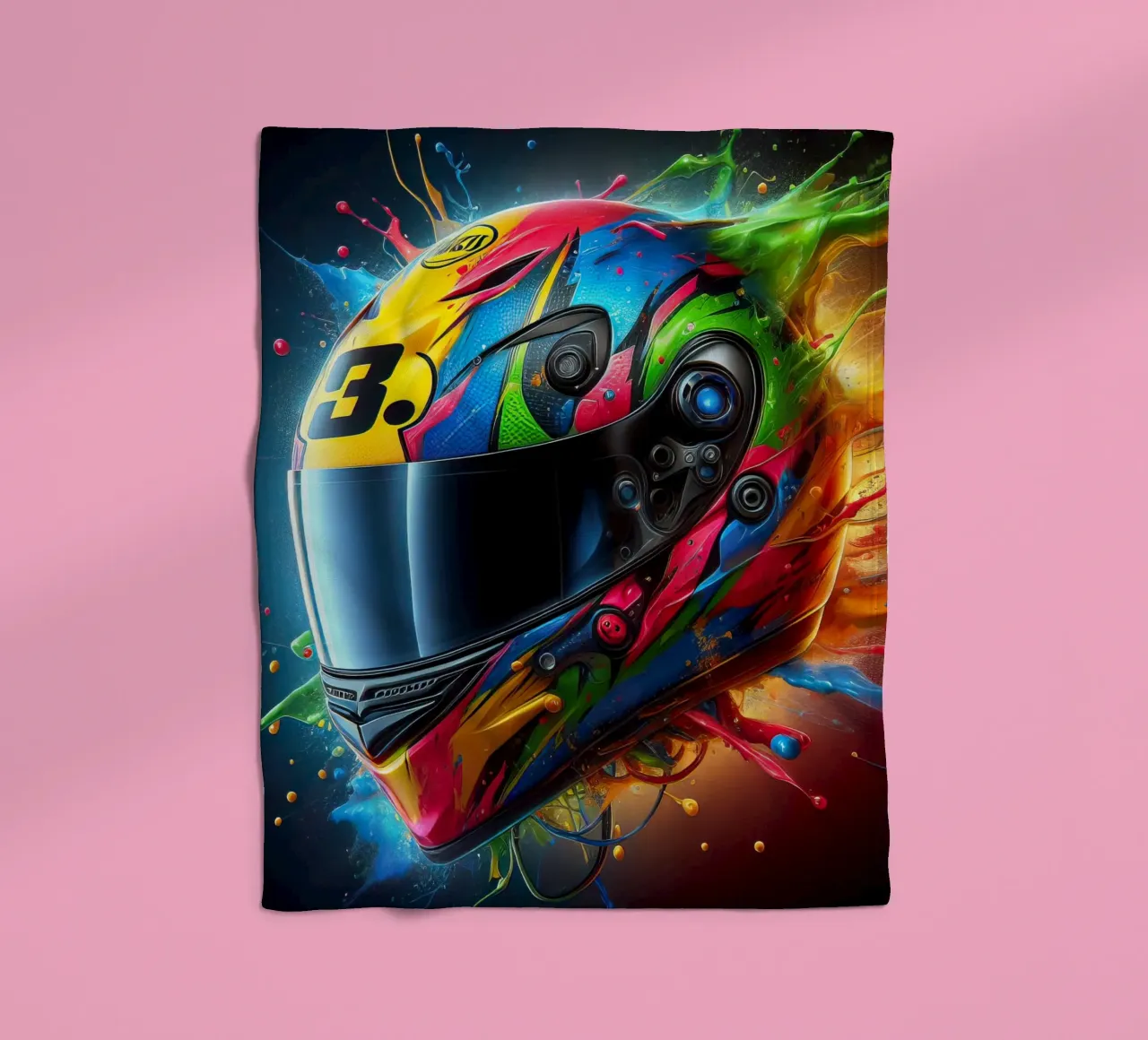 Helmet Fleecedecke von 🎁 NOBELART