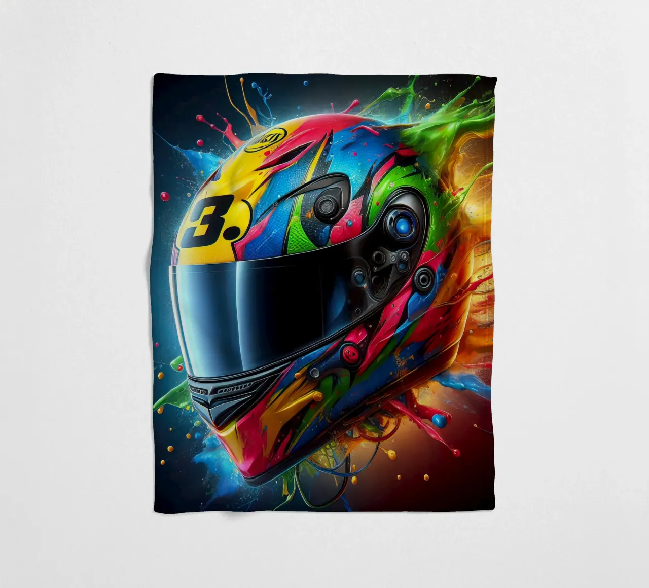 Helmet Fleecedecke von 🎁 NOBELART