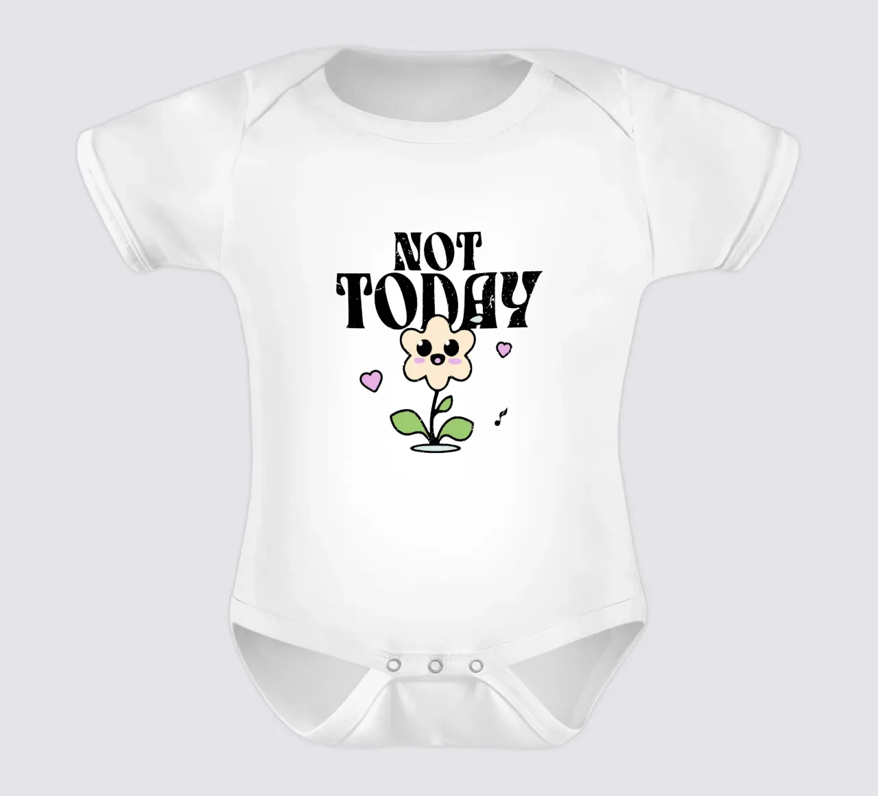 Non oggi body neonato maniche corte da Gunawan Rb