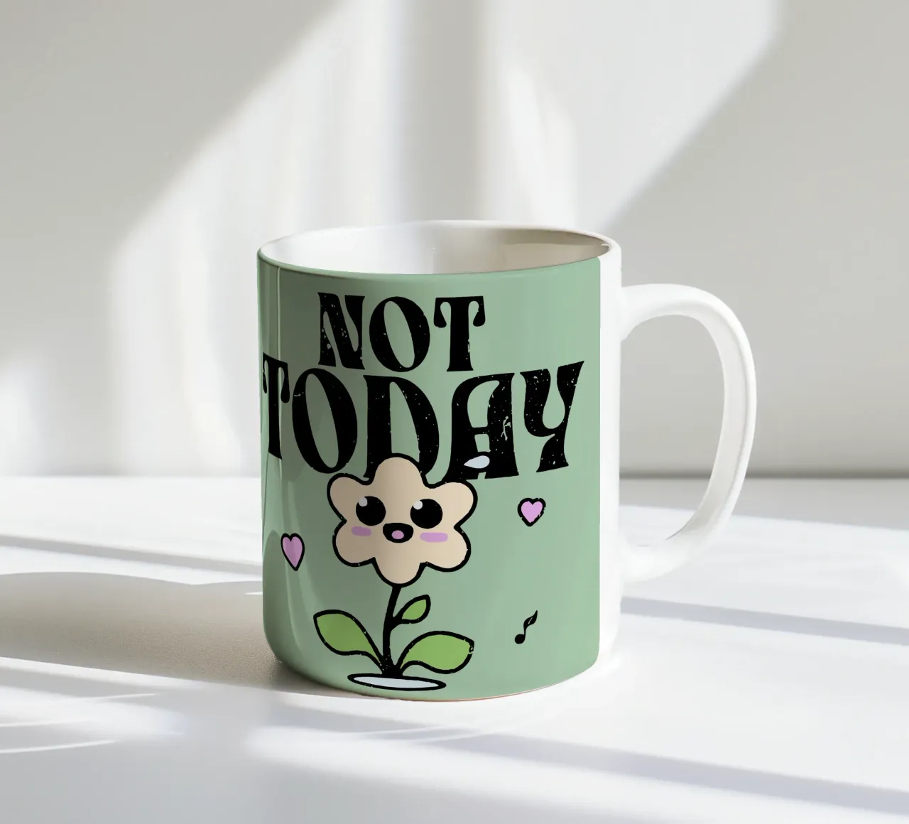 Non oggi tazza in ceramica da Gunawan Rb
