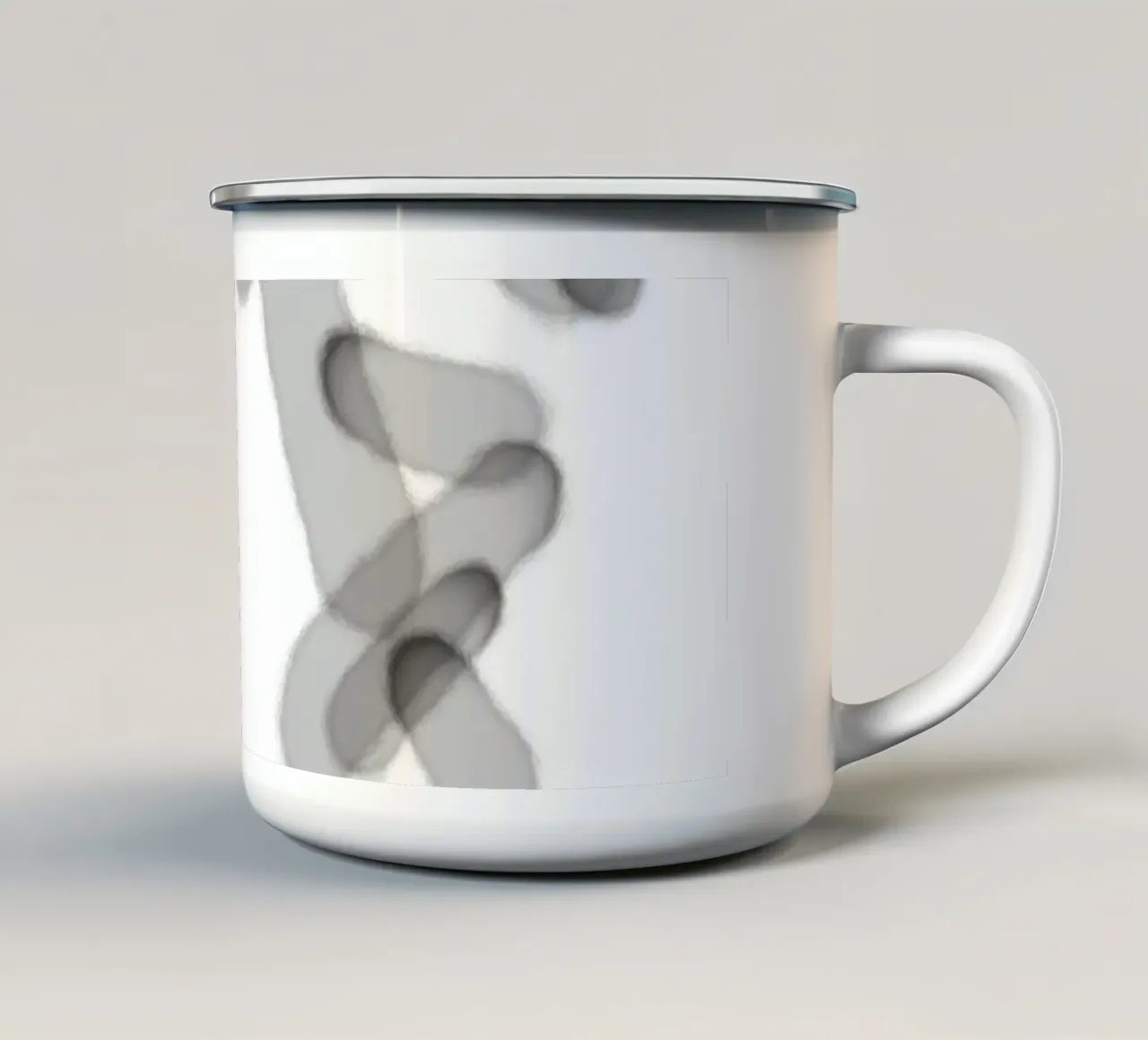Linee minimali stratificate 1 tazza in smalto da Studio B
