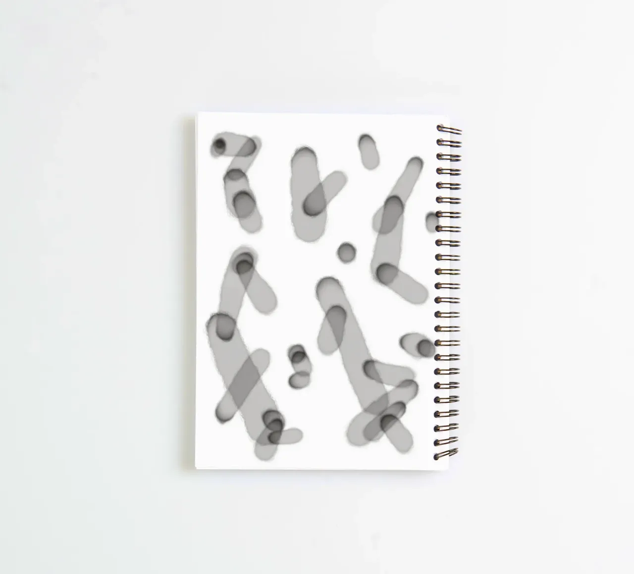 Minimal Layered Lines 1 spiral notebook by Studio B
