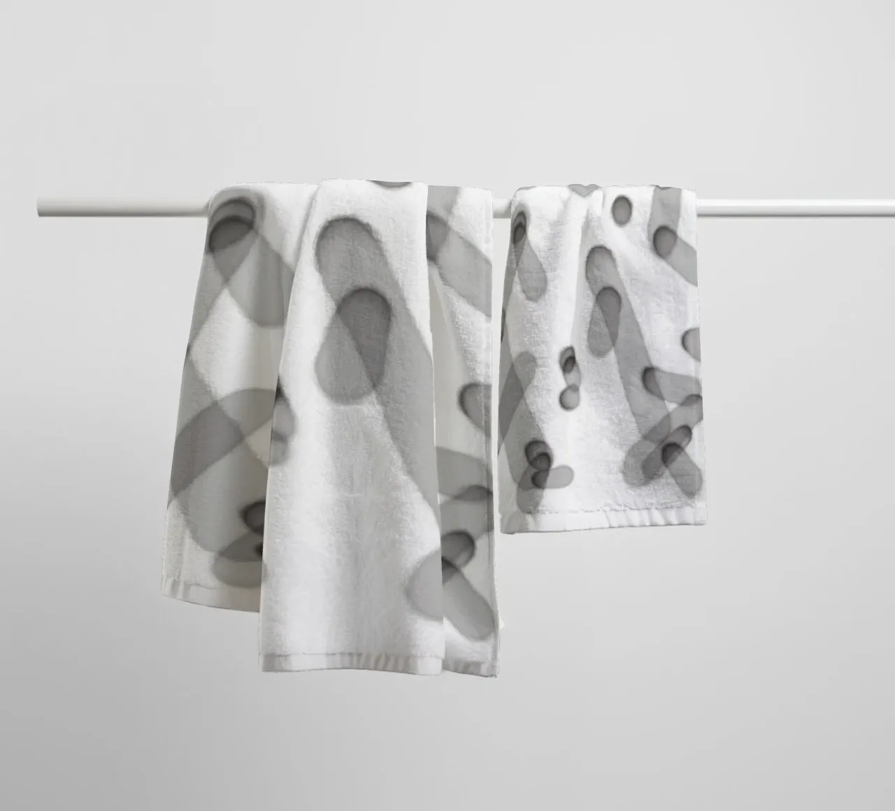 Linee minimali stratificate 1 asciugamano da bagno da Studio B