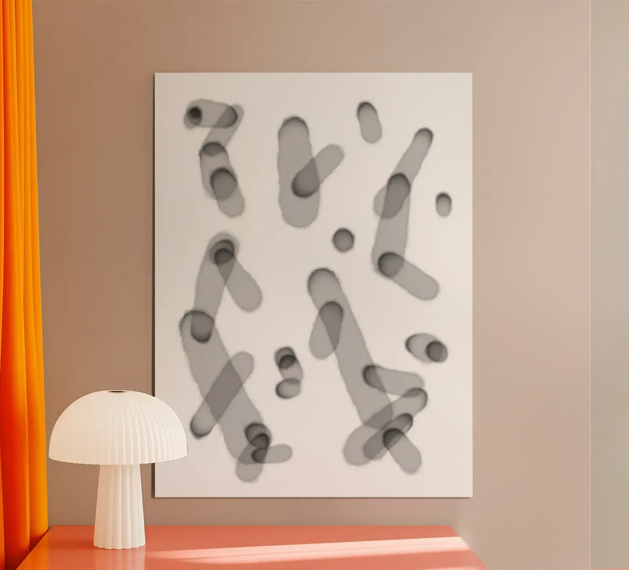 Lignes minimales superposées 1 poster de Studio B