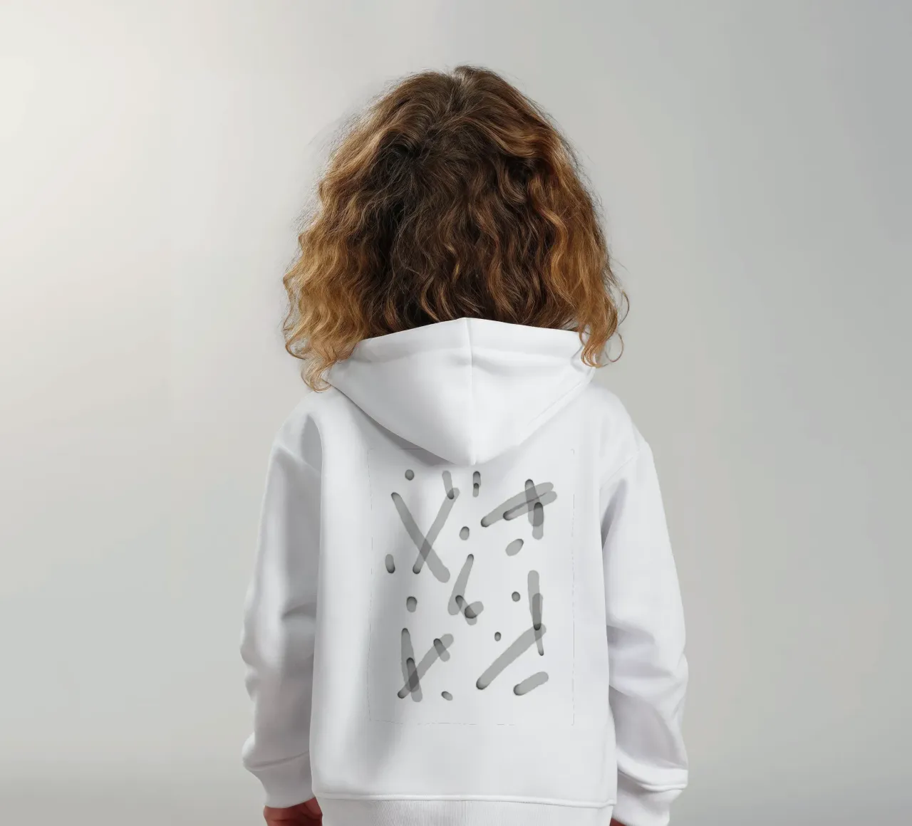 Linee minimali stratificate 2 felpa bambino con cappuccio da Studio B