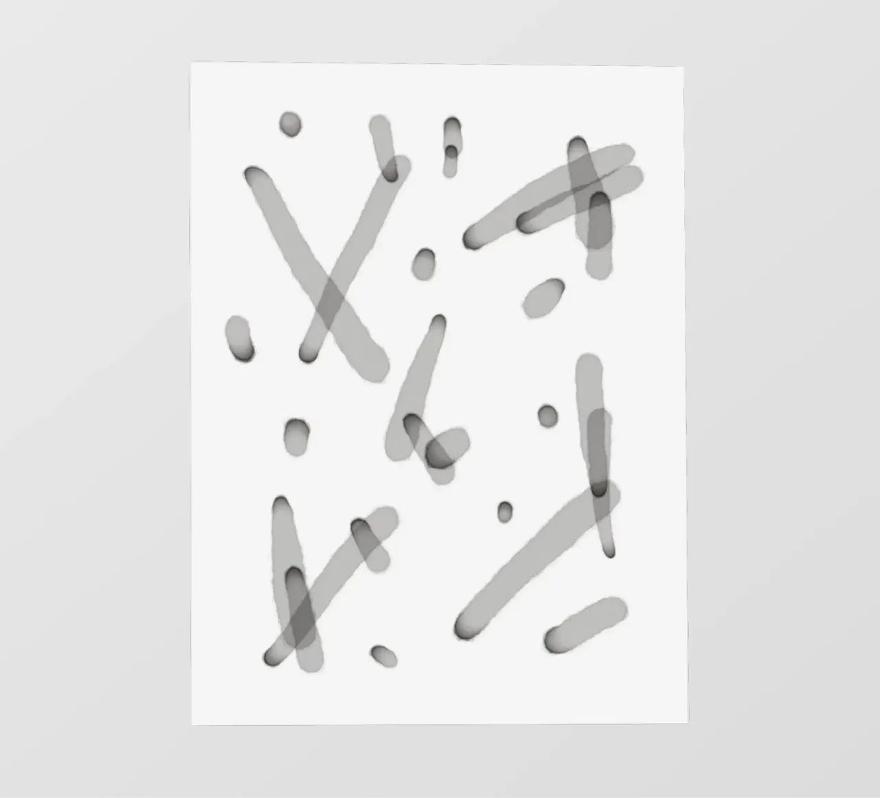 Linee minimali stratificate 2 telo in pvc da Studio B