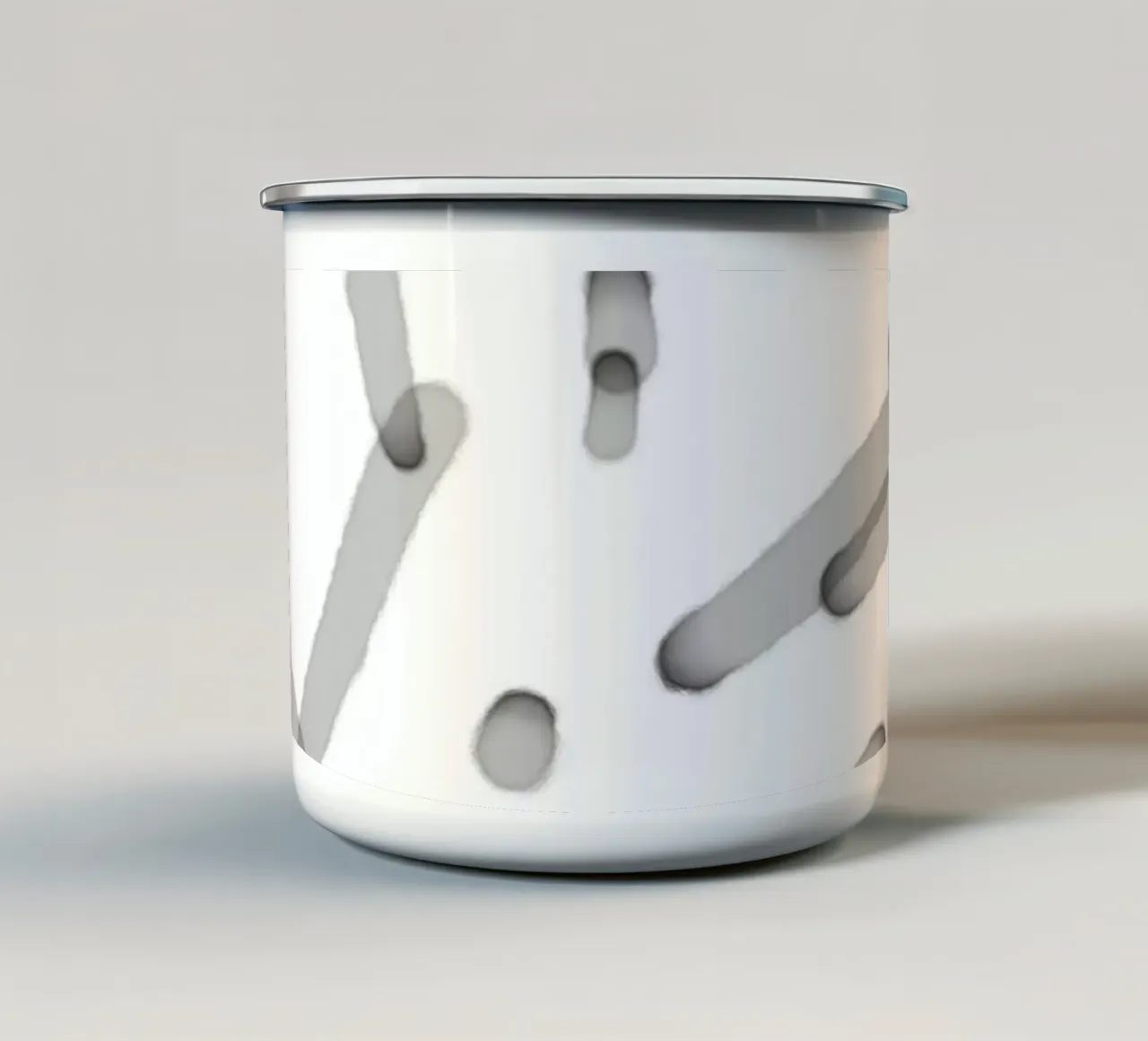 Linee minimali stratificate 2 tazza in smalto da Studio B