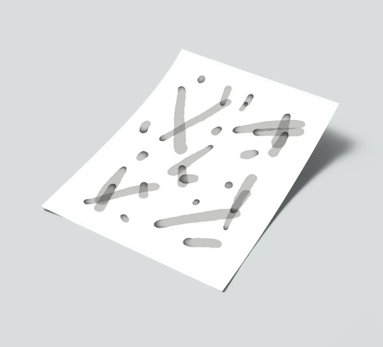 Minimal Layered Lines 2 sticker sheet by Studio B