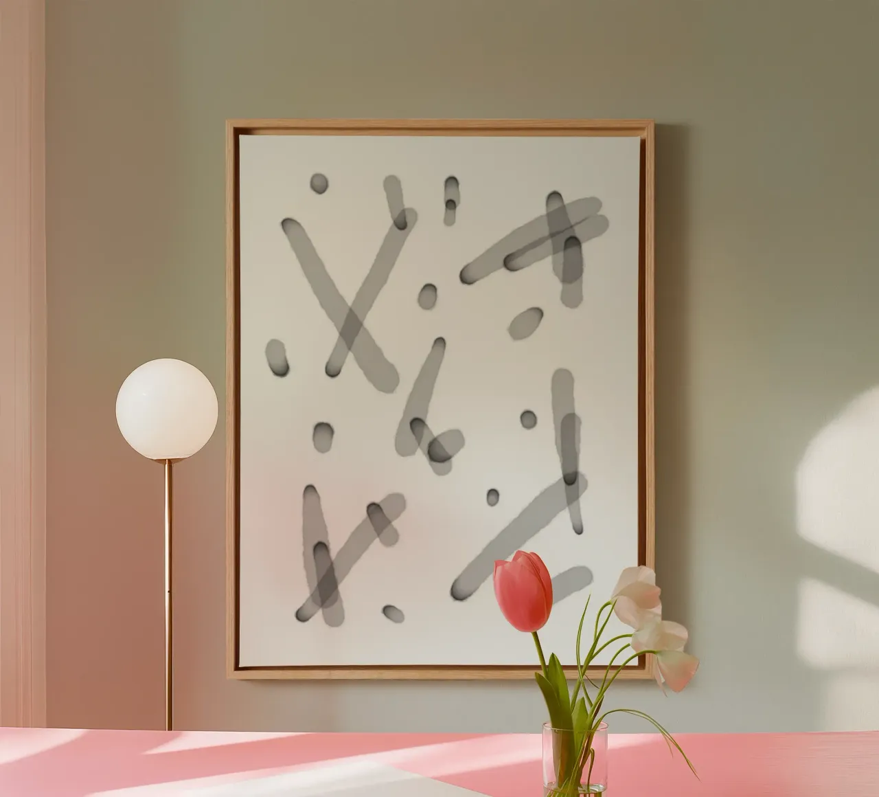 Minimal Layered Lines 2 canvas by Studio B