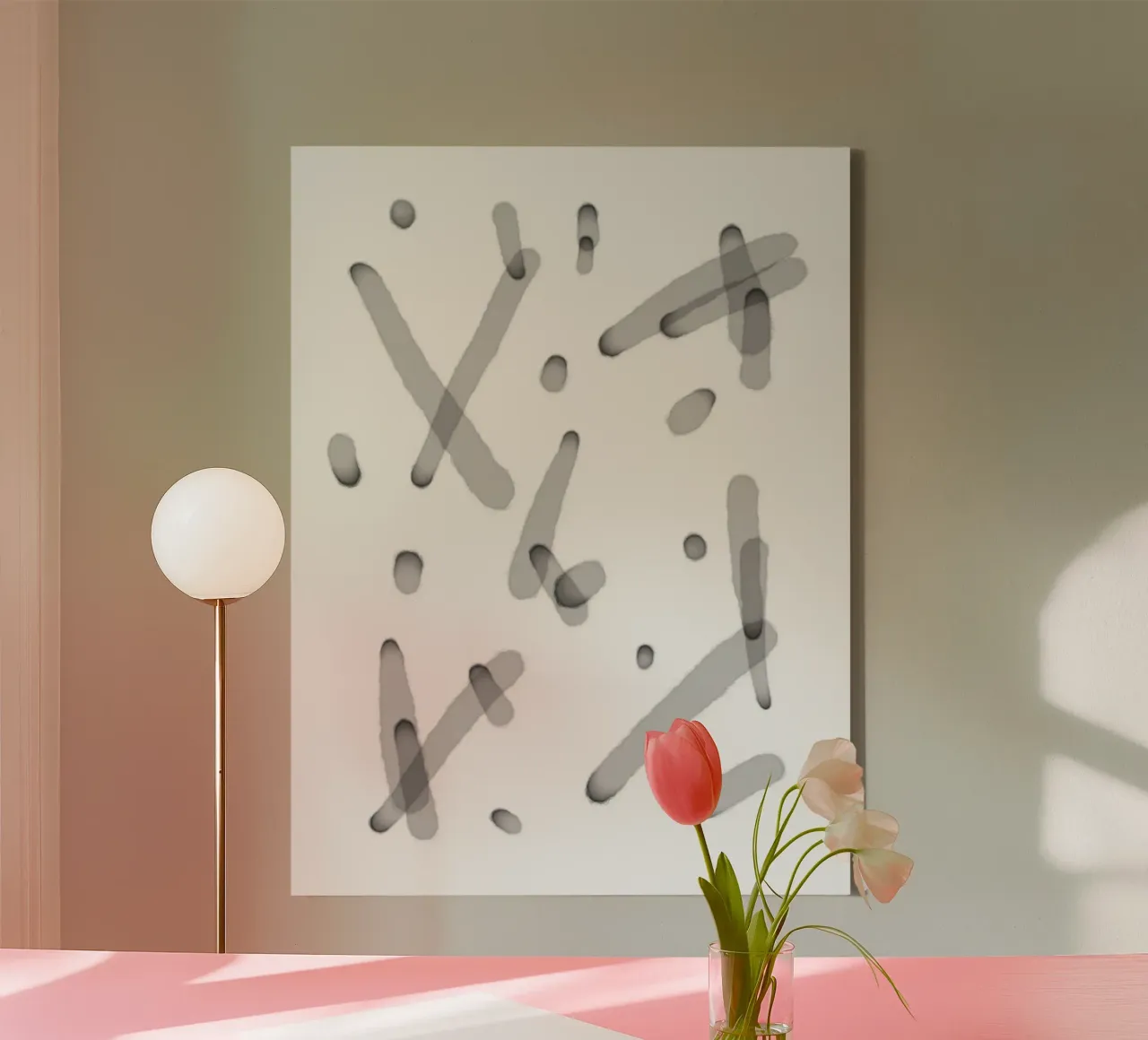 Minimal Layered Lines 2 canvas by Studio B