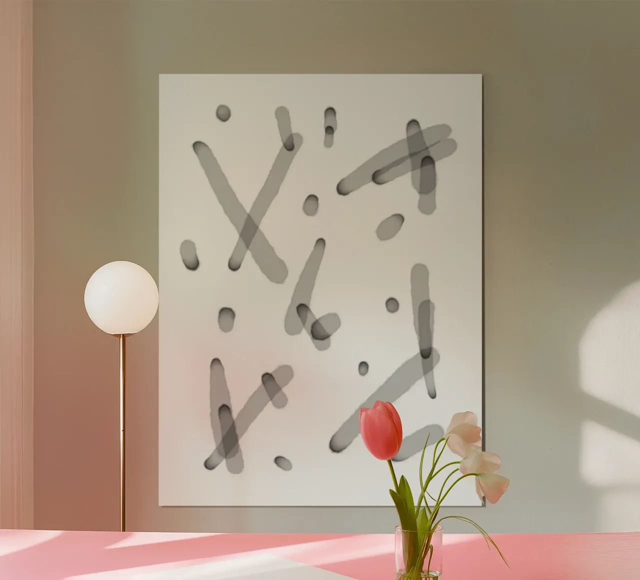 Lignes minimales superposées 2 poster de Studio B