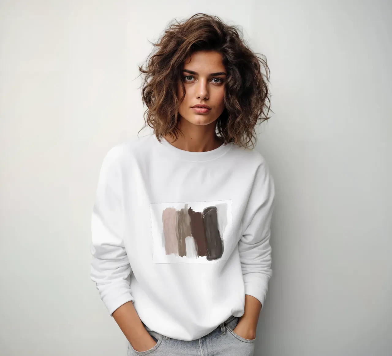 Pennellate minime 1 felpa da Studio B