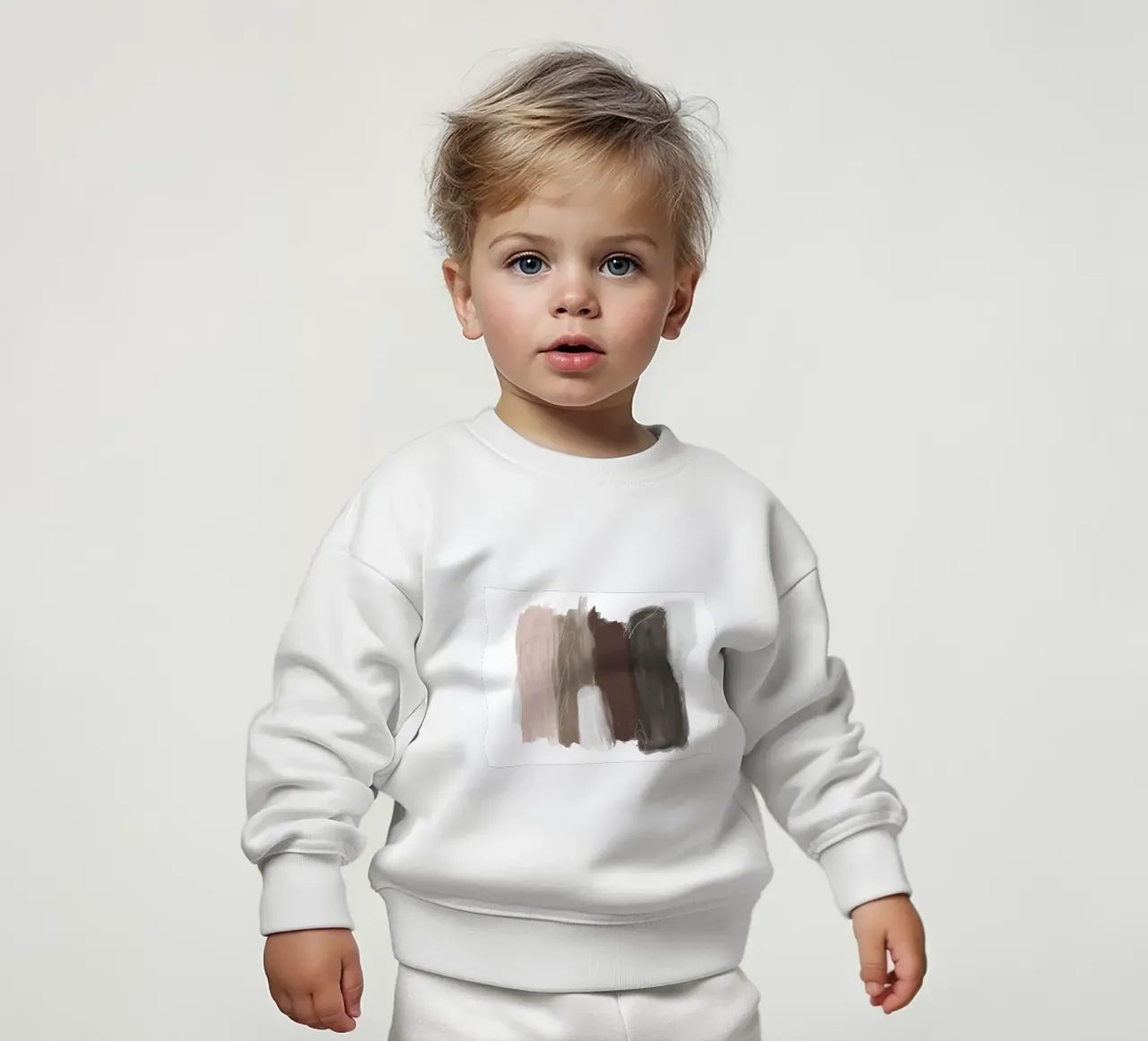 Pennellate minime 1 felpa neonato da Studio B