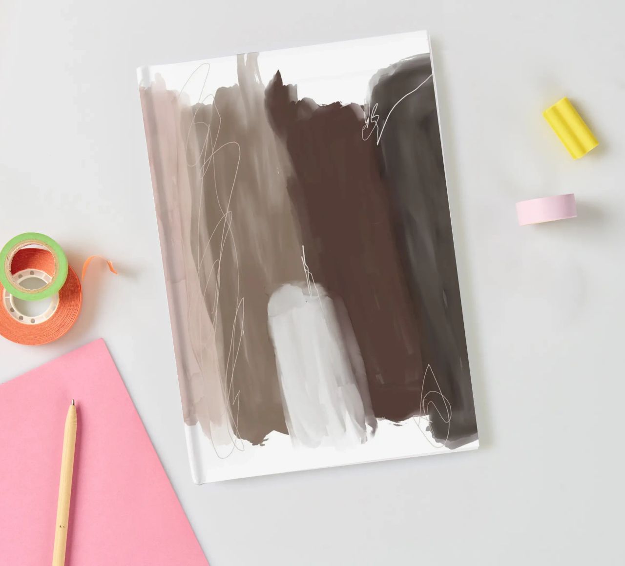 Minimal Brush Strokes 1 notebook by Studio B