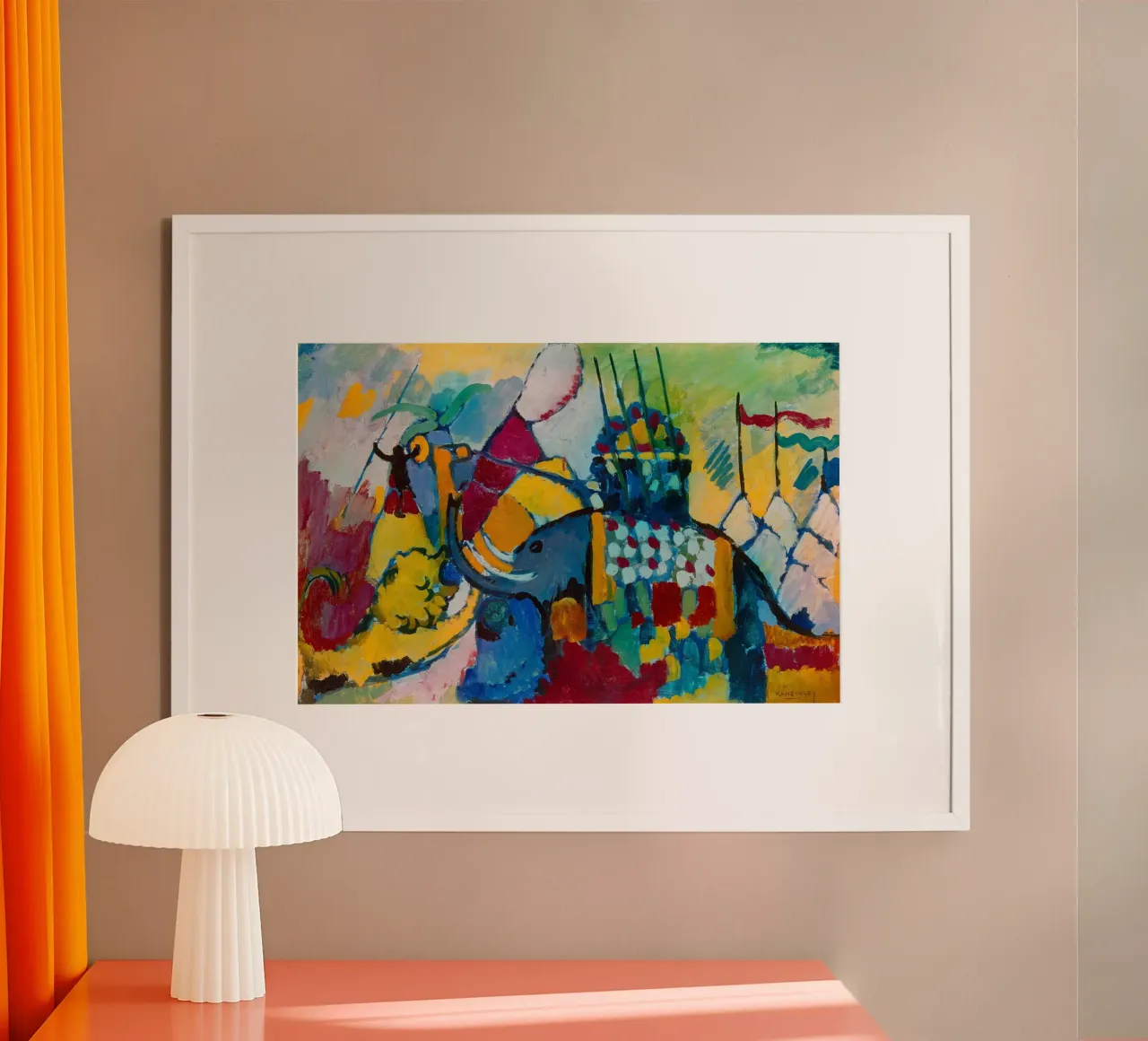 Kandinsky - L'elefante carta hahnemühle da ARTOTHEK