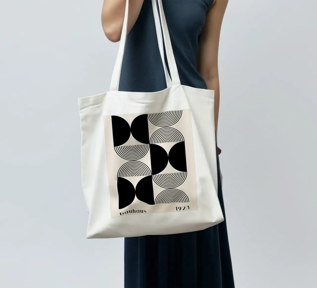 Bauhaus Geometry - Abstract Graphic Design Poster tote bag by Whole©