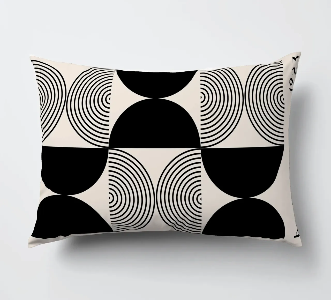 Bauhaus Geometry - Abstract Graphic Design Poster decorative cushion by Whole©