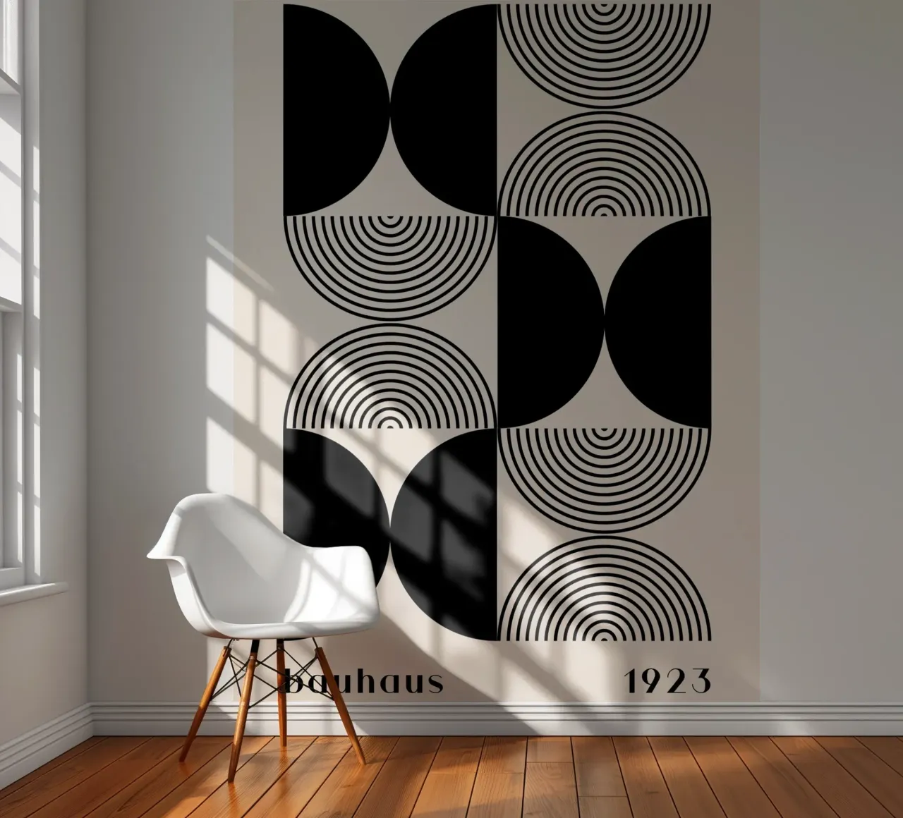 Bauhaus Geometry - Abstract Graphic Design Poster photo wallpaper by Whole©