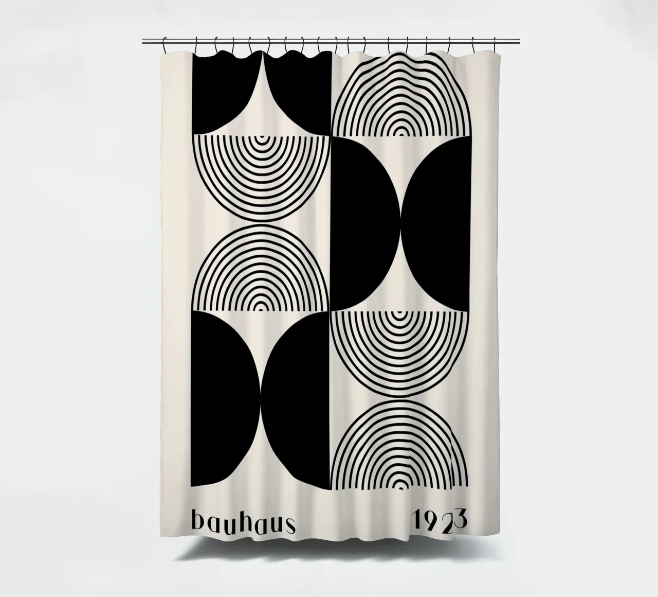 Bauhaus Geometrie - Abstract Grafisch Ontwerp Poster douchegordijn van Whole©