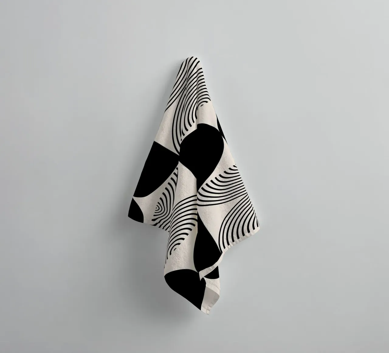 Bauhaus Geometry - Abstract Graphic Design Poster towel by Whole©