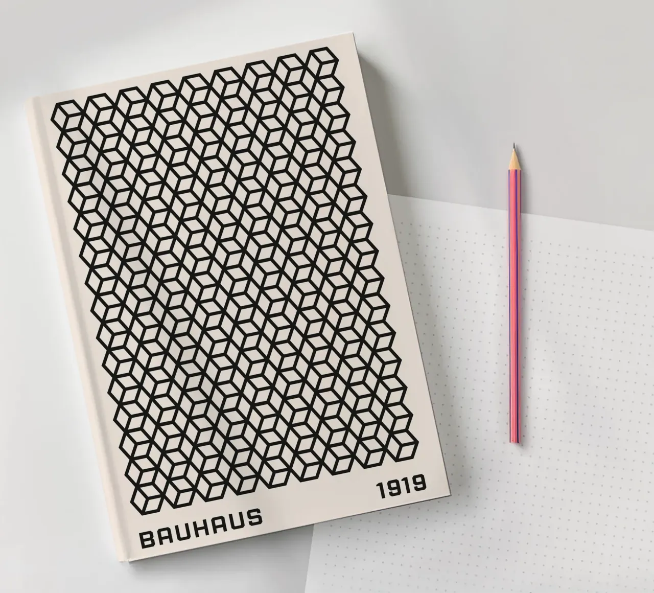 Bauhaus geometric pattern - Timeless design notebook by Whole©