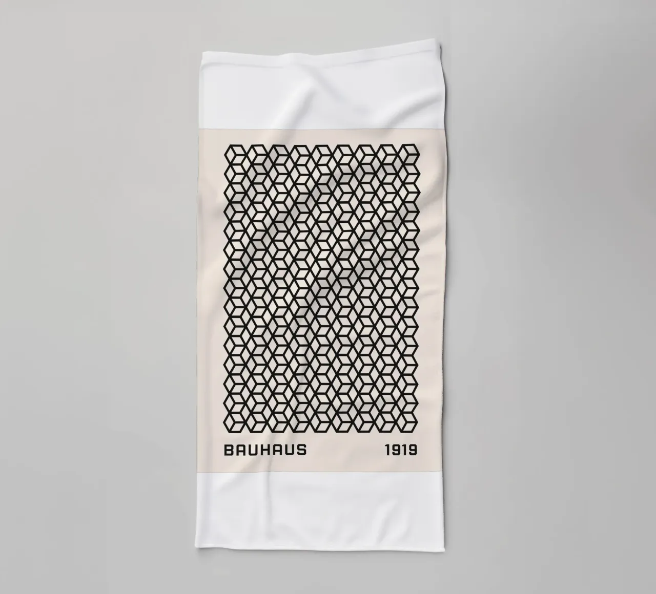 Bauhaus geometric pattern - Timeless design towel by Whole©