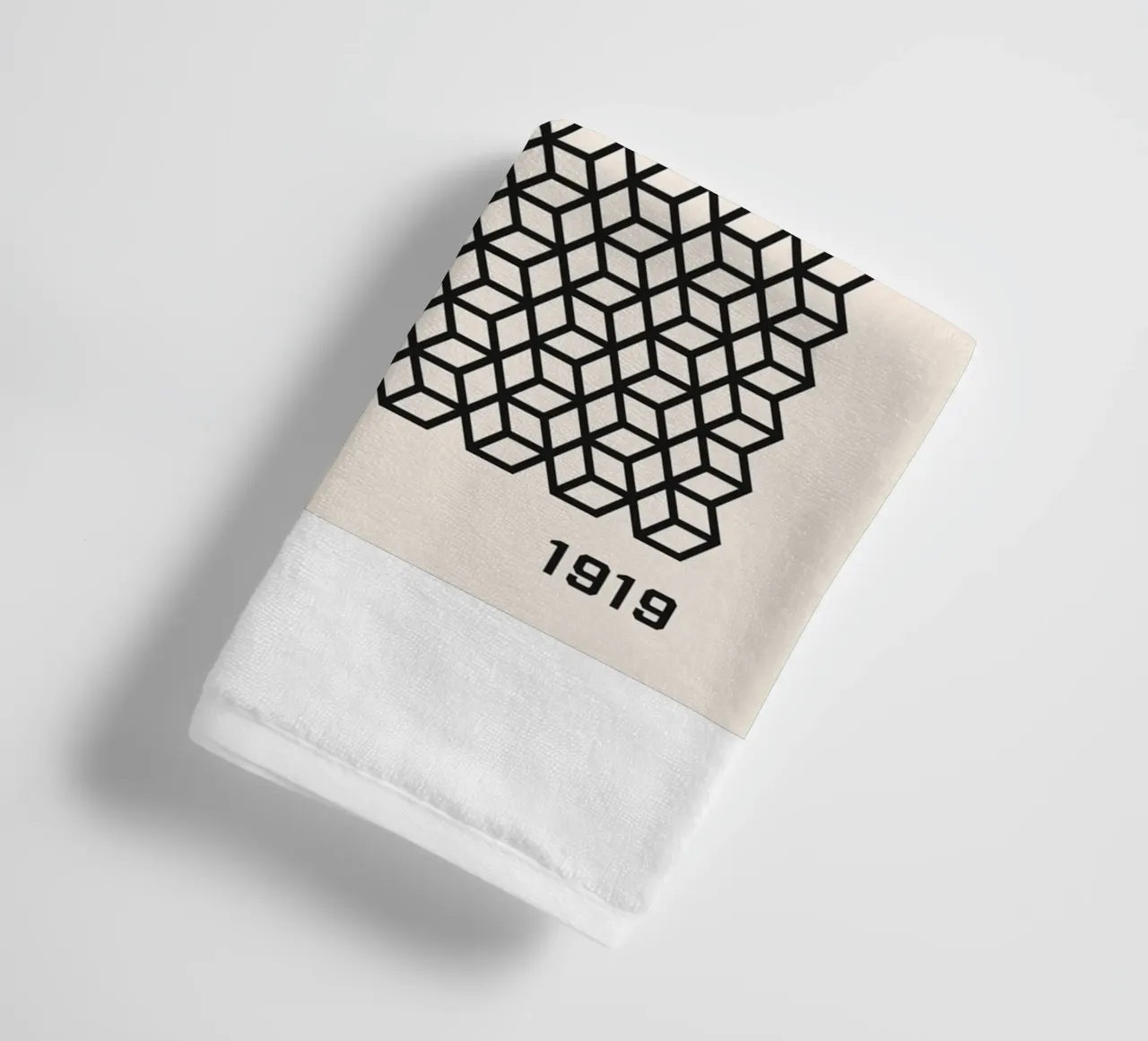 Bauhaus geometric pattern - Timeless design towel by Whole©