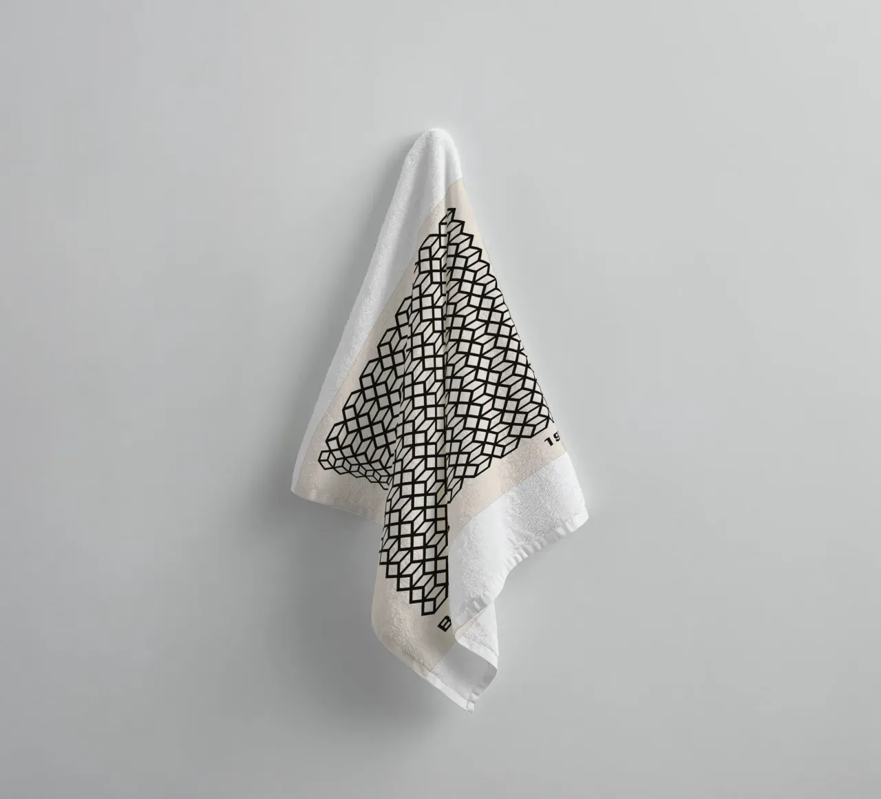 Bauhaus geometric pattern - Timeless design towel by Whole©