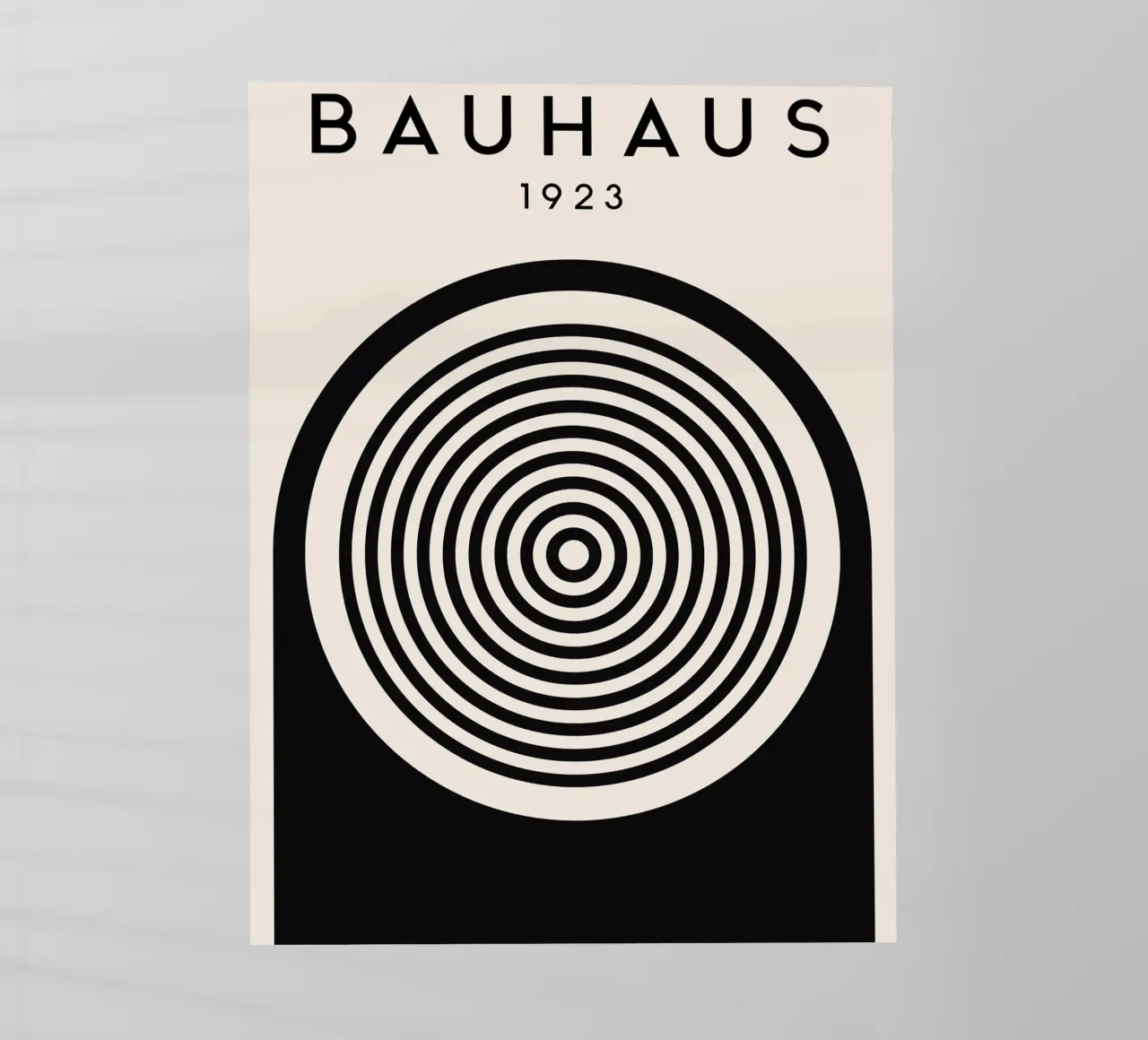 Cerchi Bauhaus - Arte geometrica in stile retrò pellicola backlit da Whole©