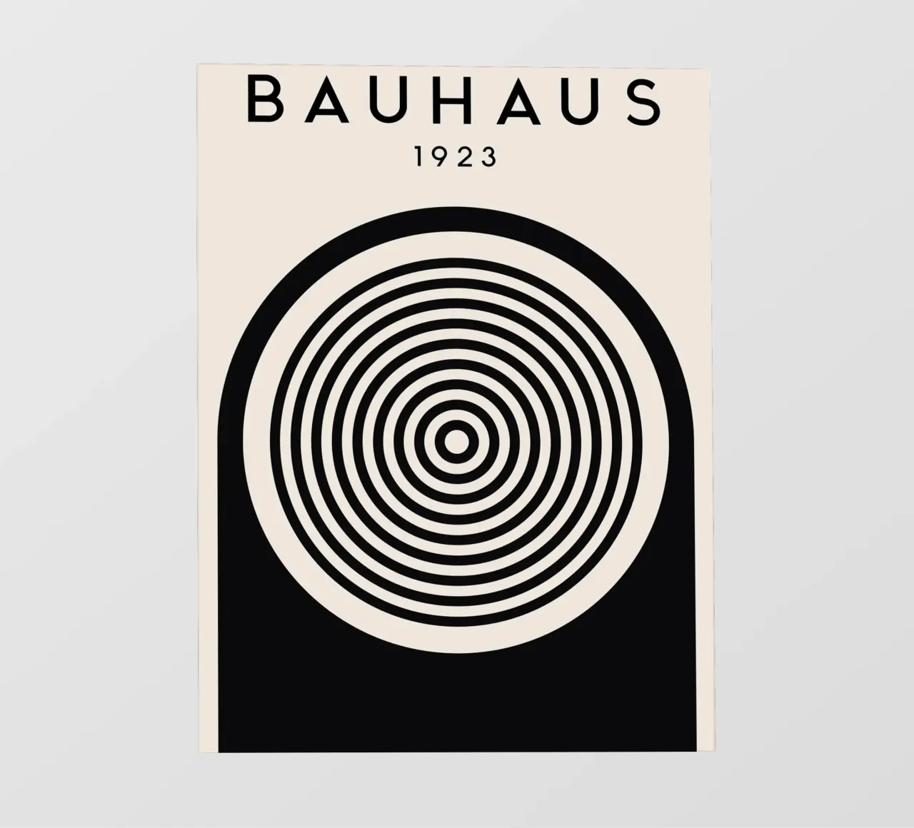 Cerchi Bauhaus - Arte geometrica in stile retrò pellicola backlit da Whole©