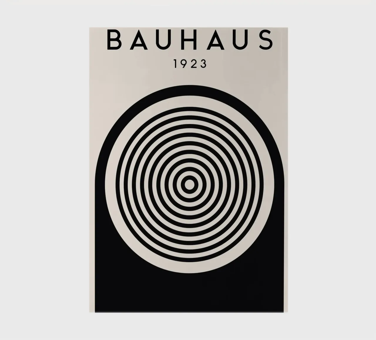 Bauhaus circles - Geometric art in retro style notebook by Whole©