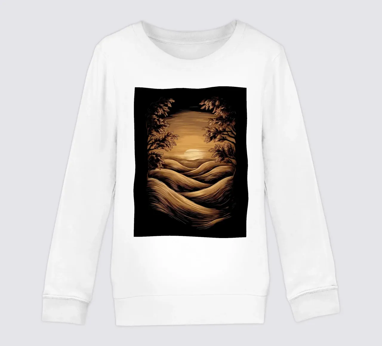 Tramonto sereno felpa bambino da Artistic-shop