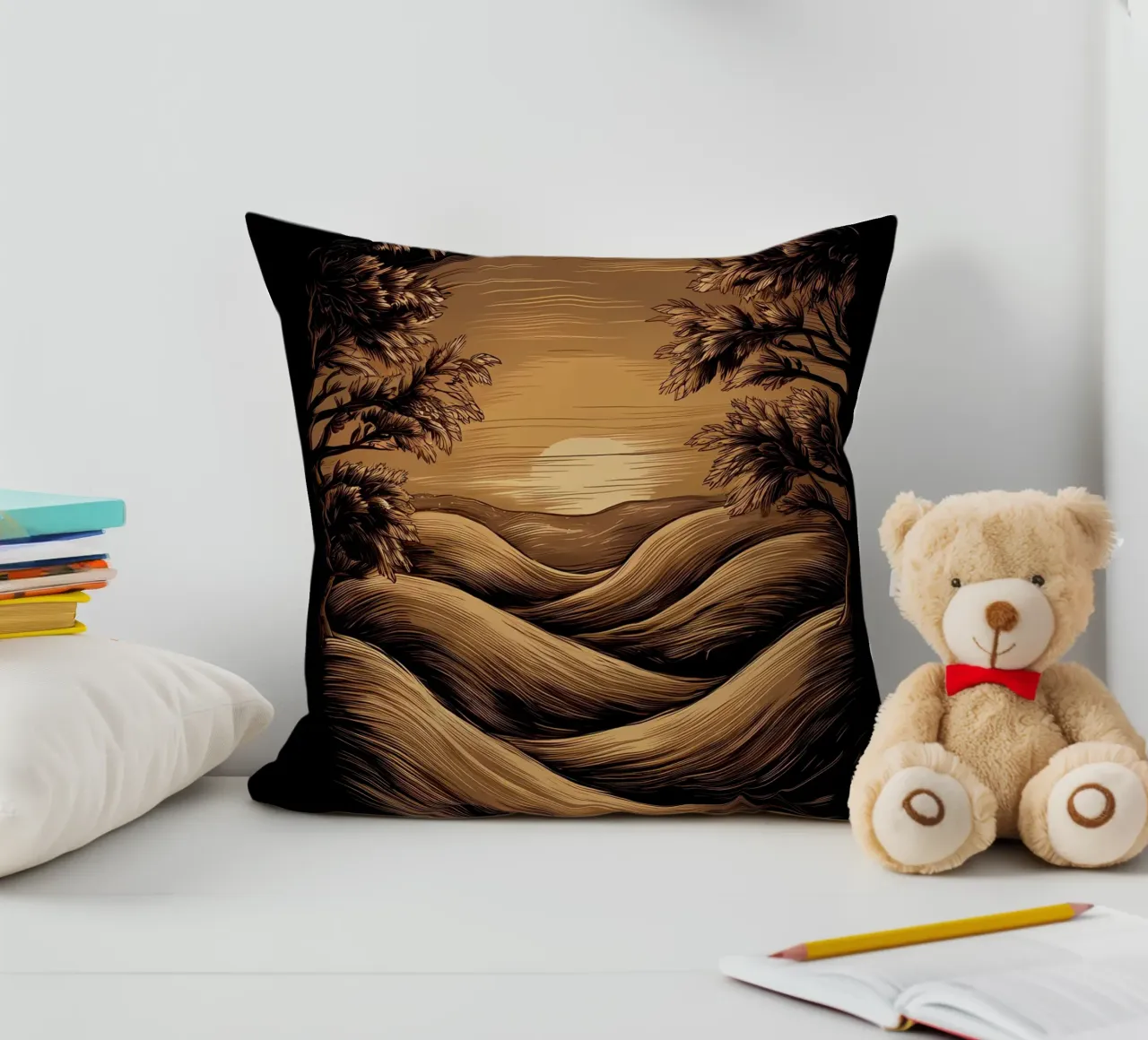 Tramonto sereno cuscino da Artistic-shop