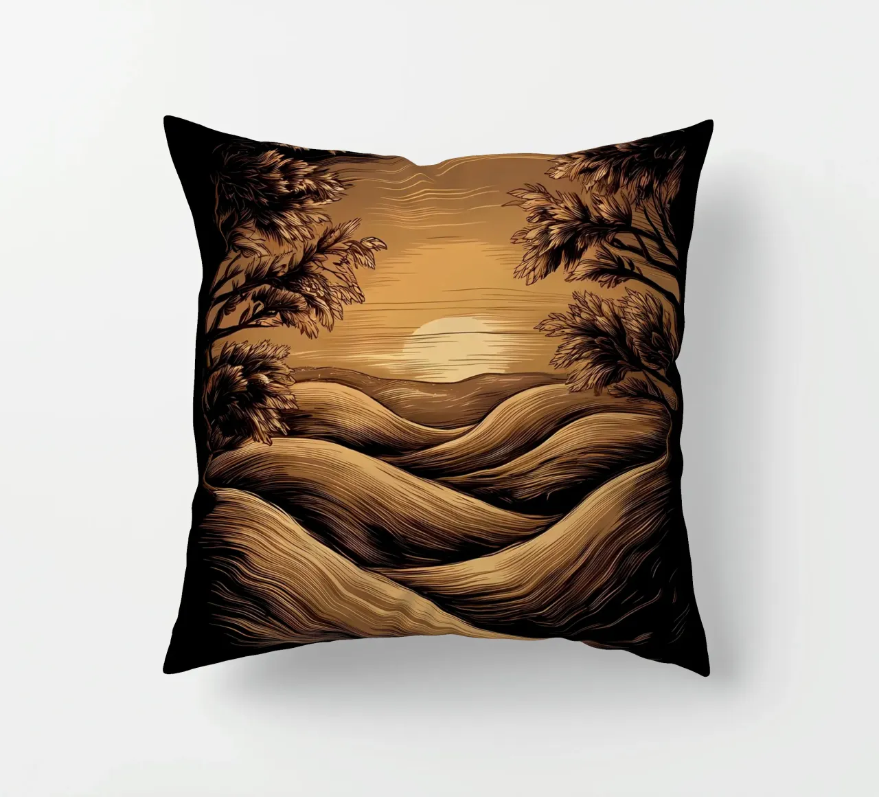 Tramonto sereno cuscino da Artistic-shop