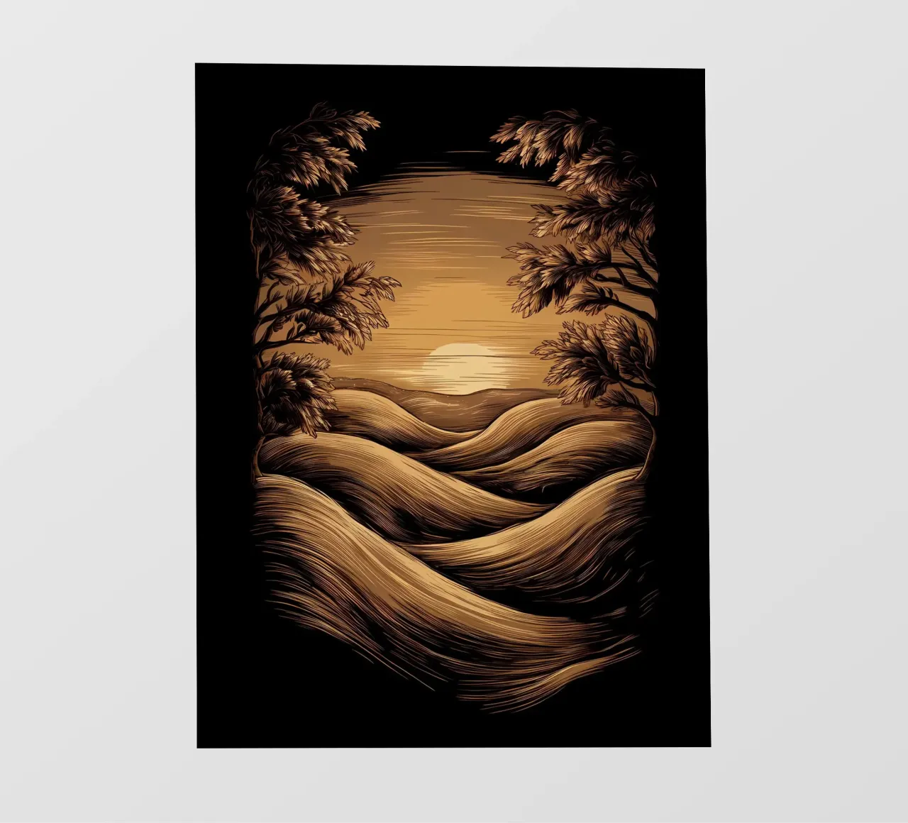Tramonto sereno telo in pvc da Artistic-shop