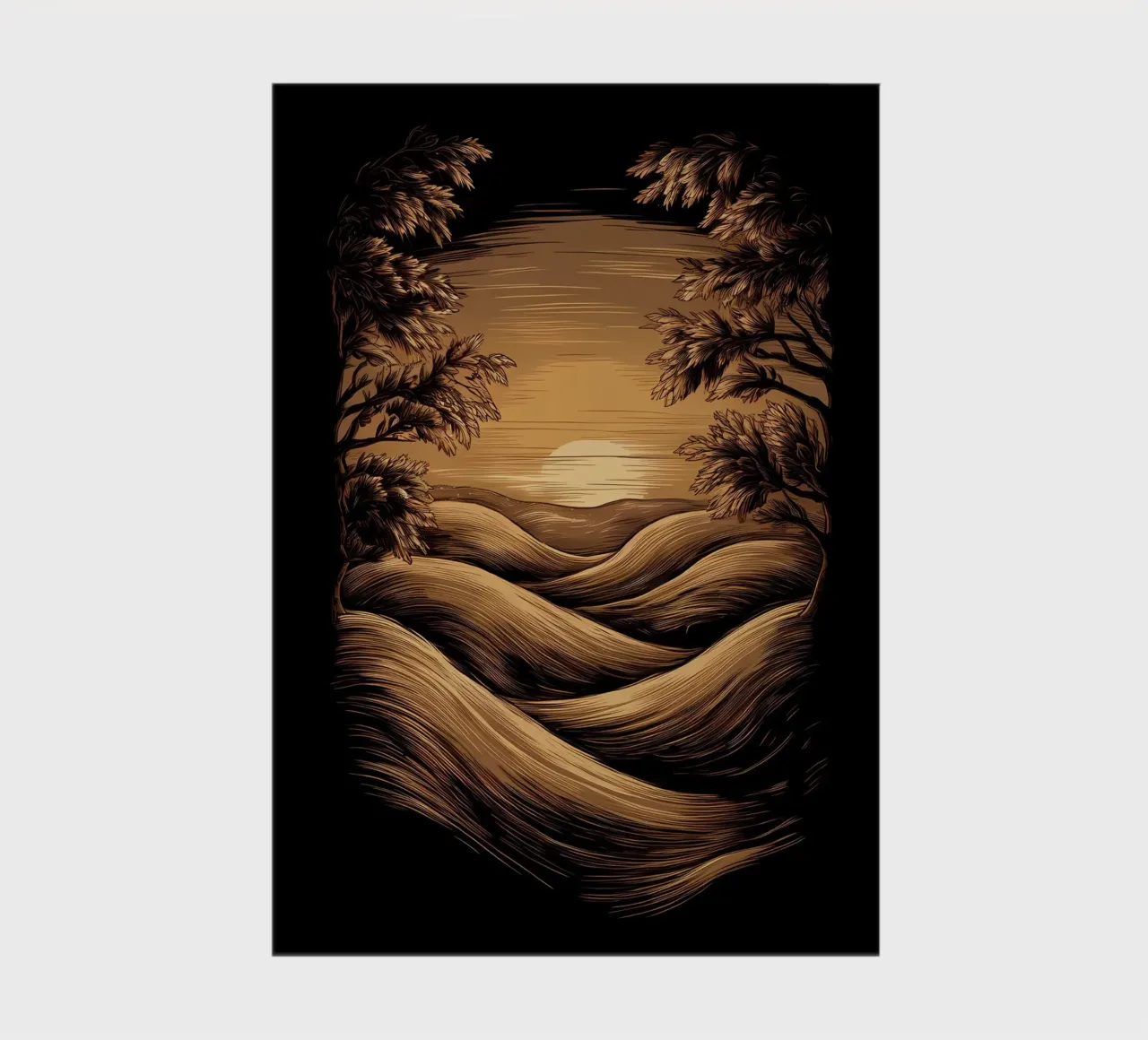 Serene Sunset notebook by Artistic-shop