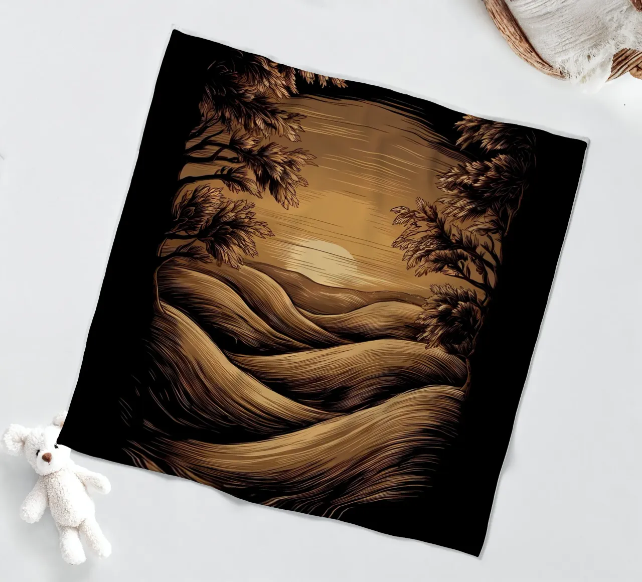 Tramonto sereno coperta in pile da Artistic-shop