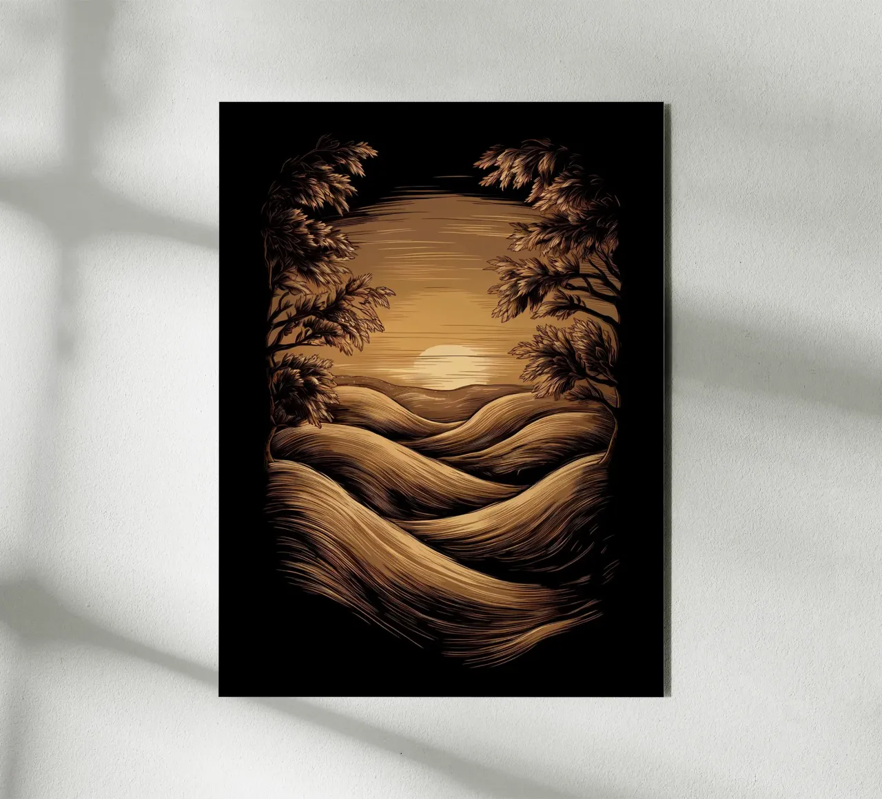 Tramonto sereno alluminio dibond da Artistic-shop
