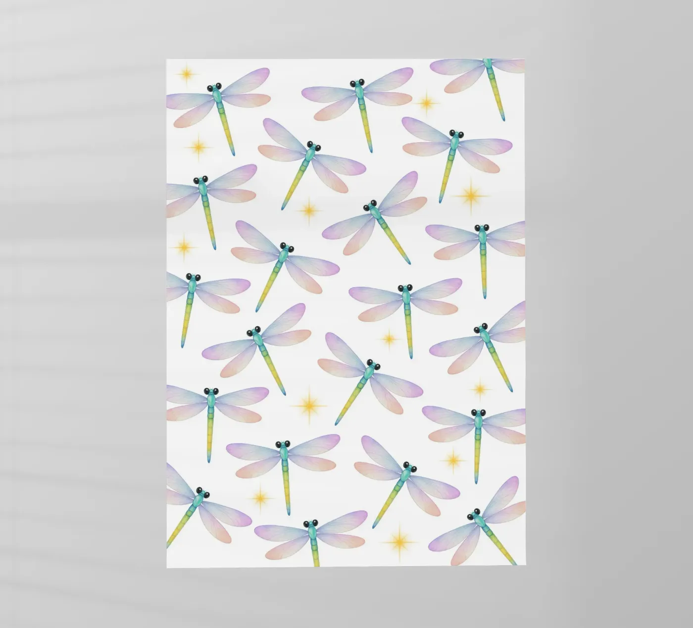 Dragonflies pattern backlit folie van Happypatterns