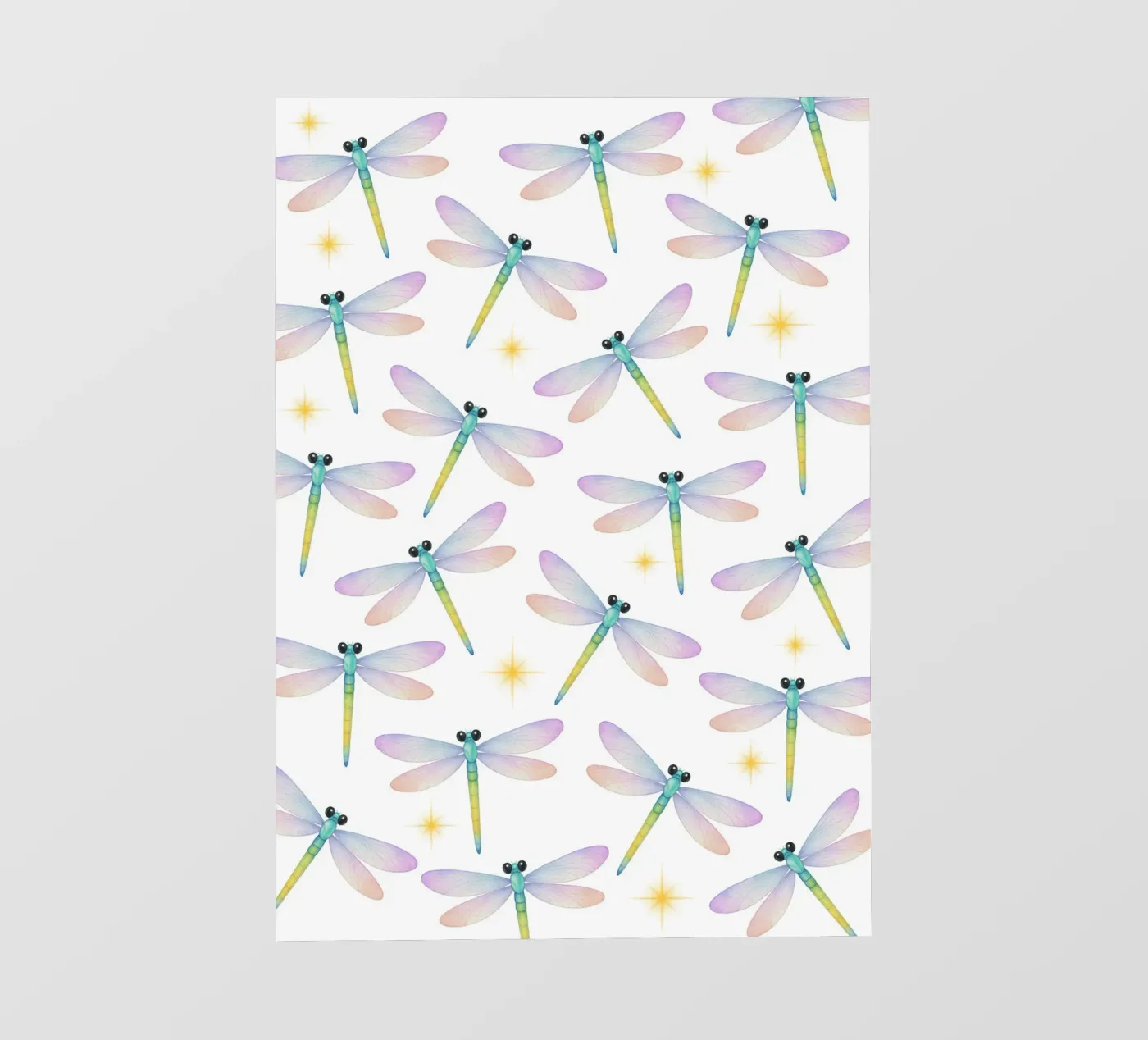 Dragonflies pattern backlit folie van Happypatterns