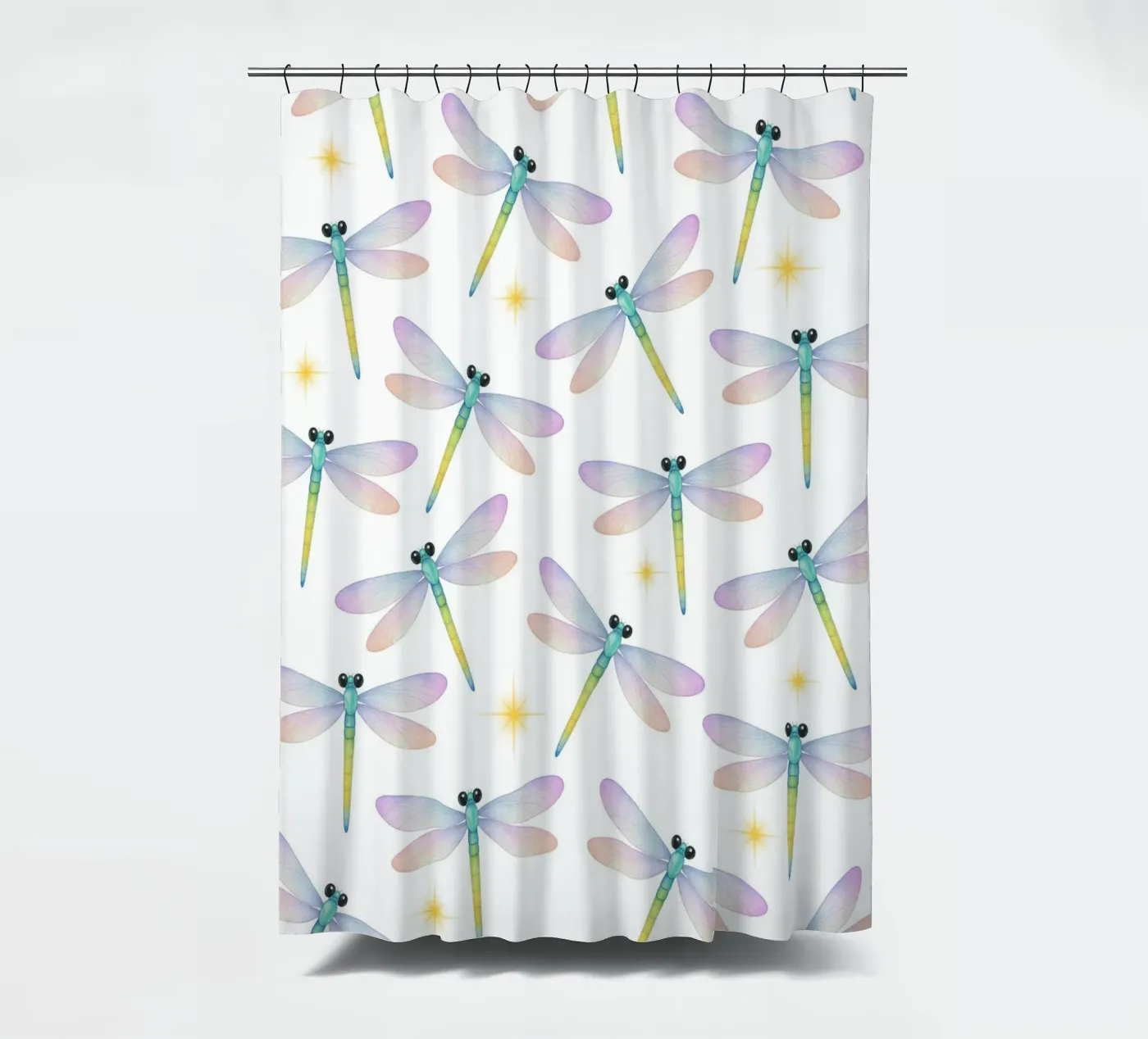 Dragonflies pattern Duschvorhang von Happypatterns