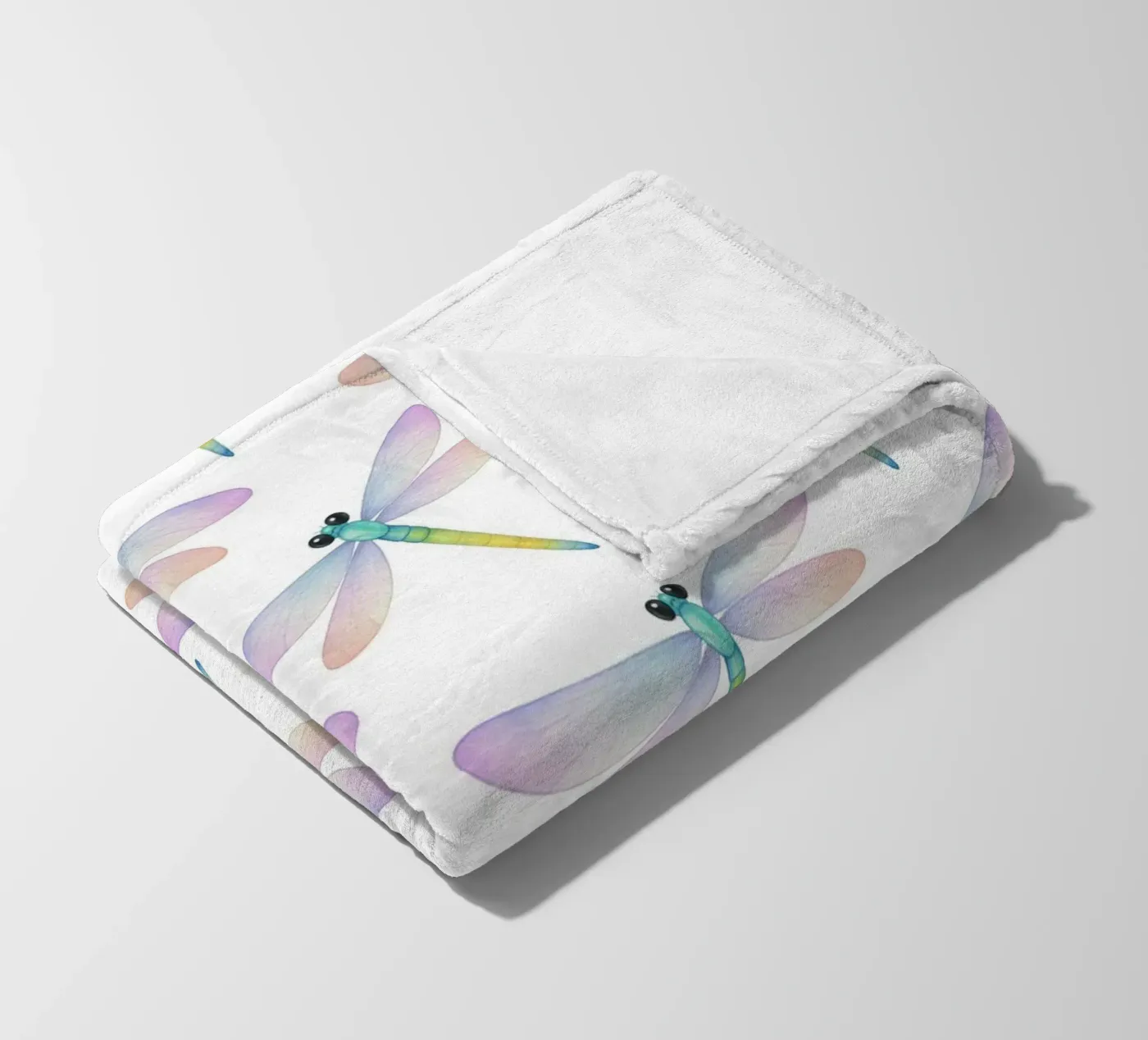 Dragonflies pattern Fleecedecke von Happypatterns