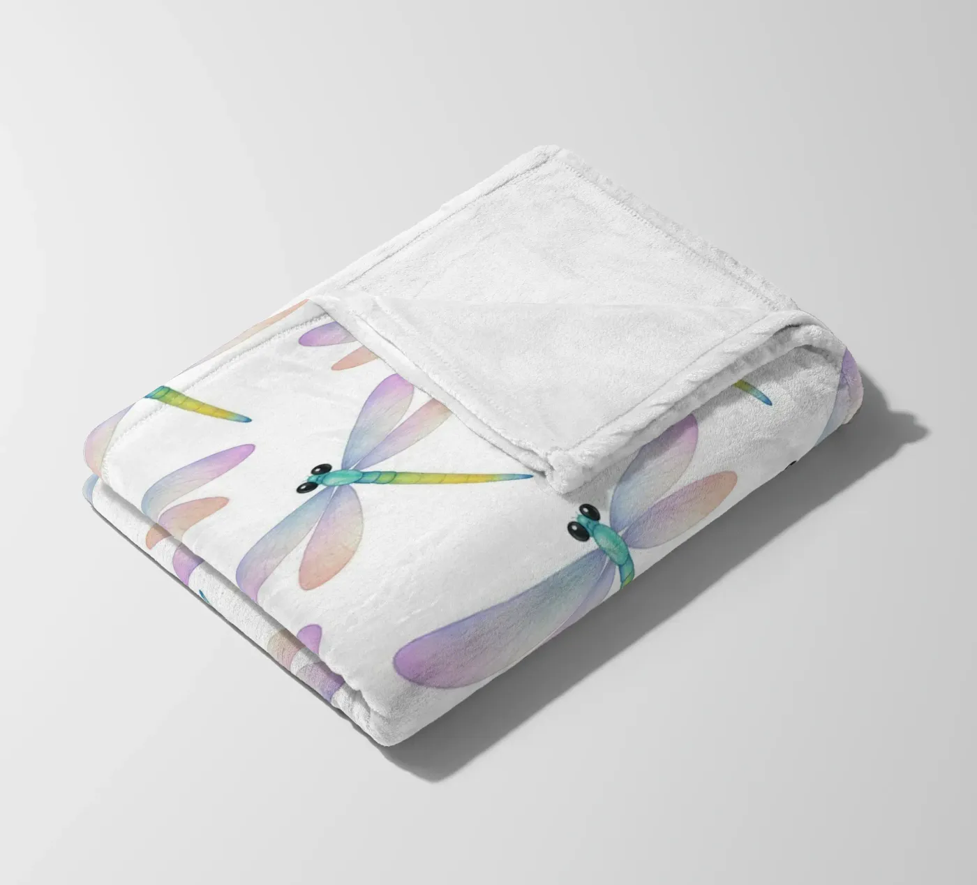 Dragonflies pattern Fleecedecke von Happypatterns
