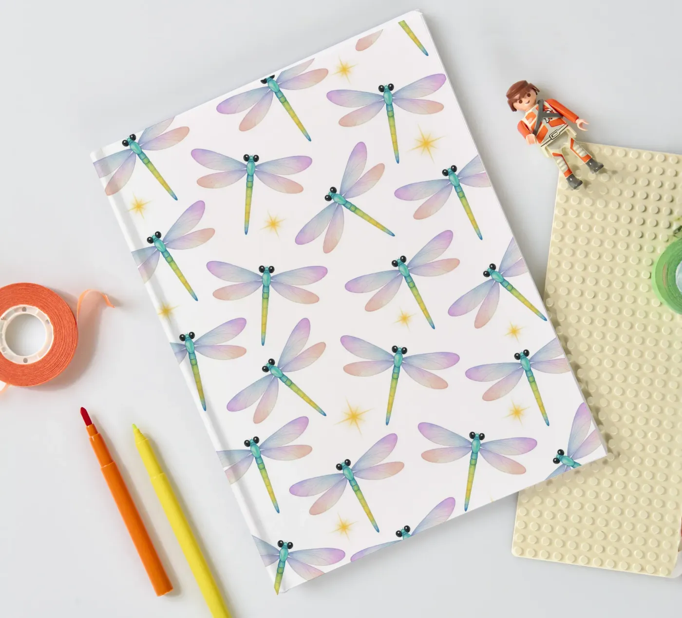 Dragonflies pattern notebook by Happypatterns