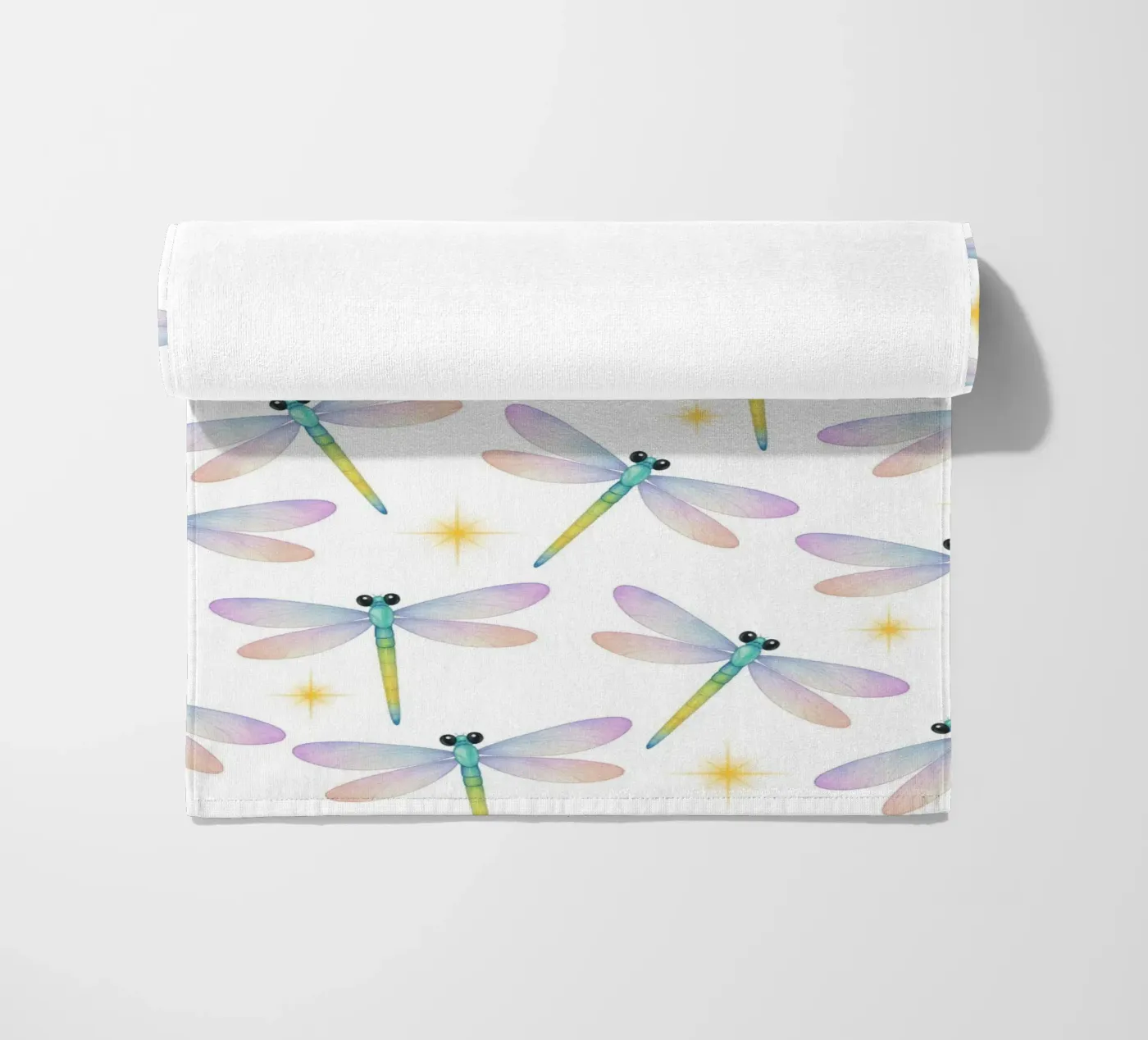 Dragonflies pattern telo mare da Happypatterns